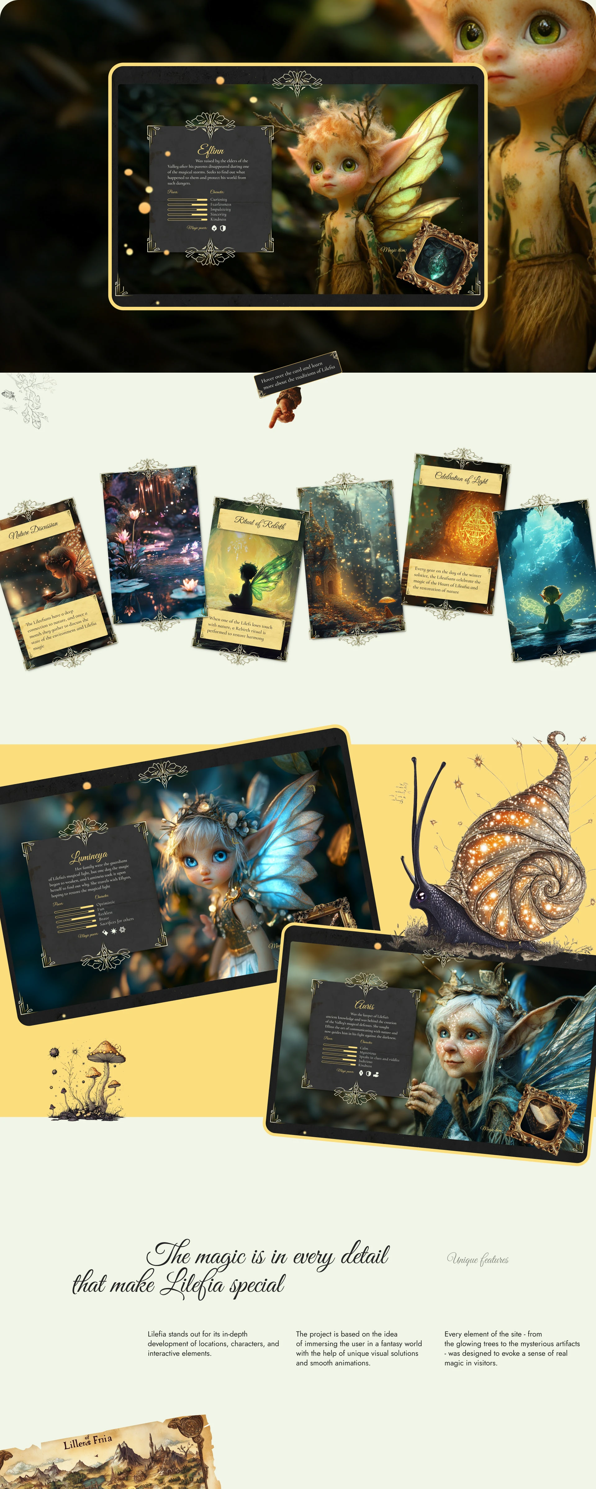 Lilefia | Visual design of the magical world — Изображение №3 — Интерфейсы, Иллюстрация на Dprofile
