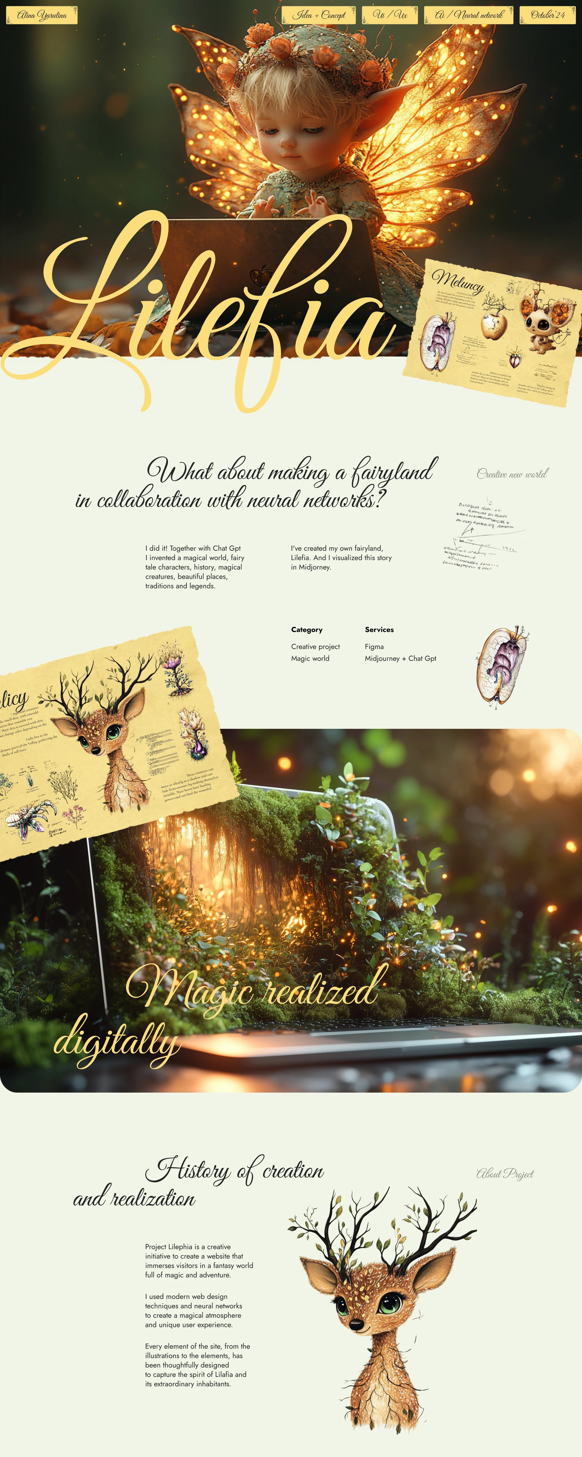 Lilefia | Visual design of the magical world — Изображение №1 — Интерфейсы, Иллюстрация на Dprofile