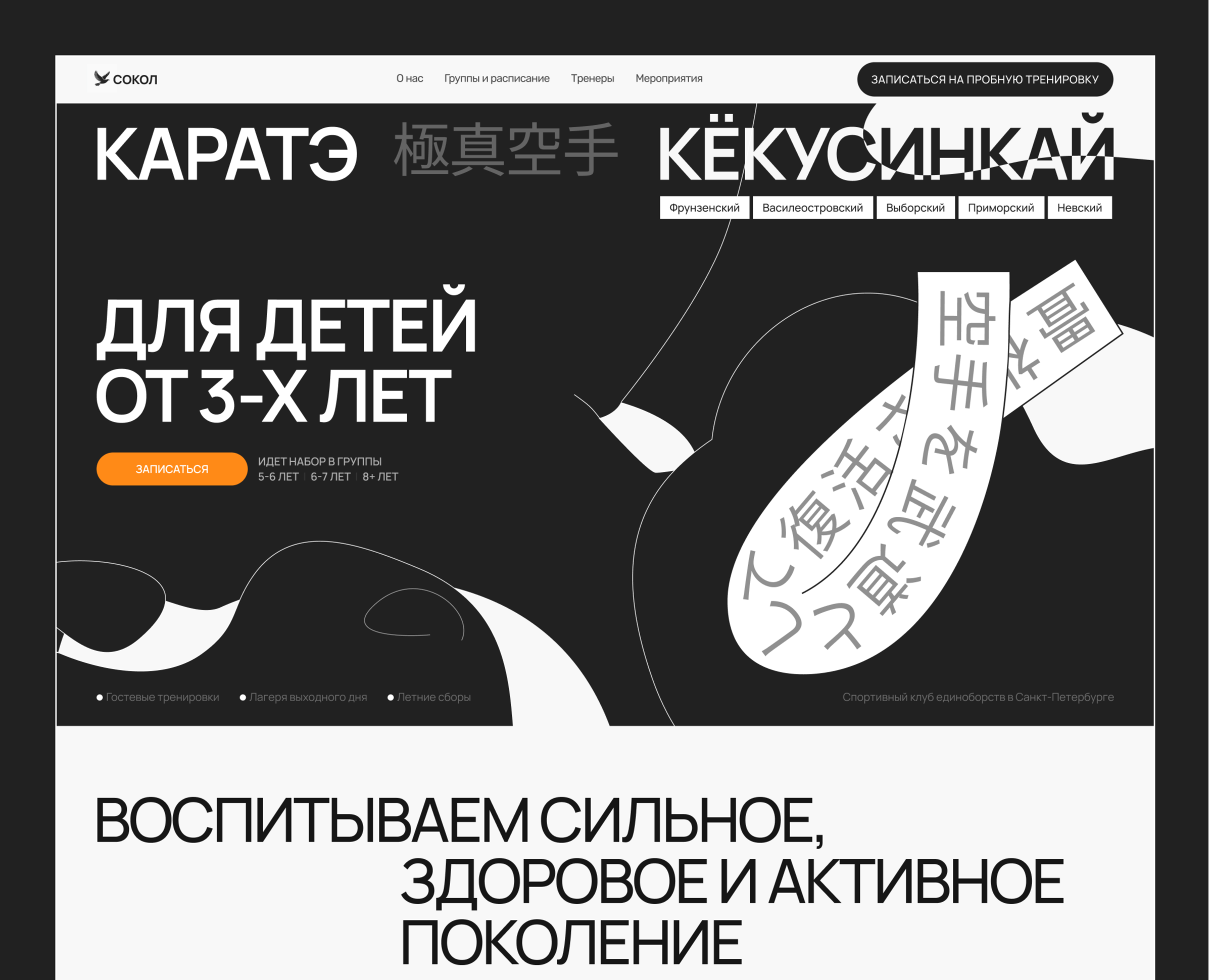 Школа карате кекусинкай — Интерфейсы на Dprofile