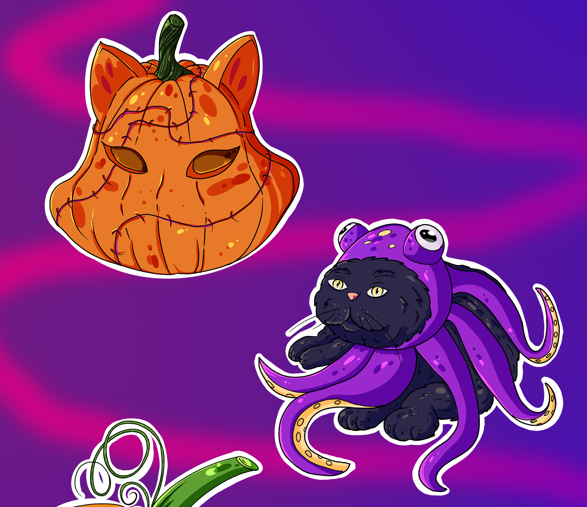 Halloween Stickers — Изображение №2 — Брендинг, Иллюстрация на Dprofile