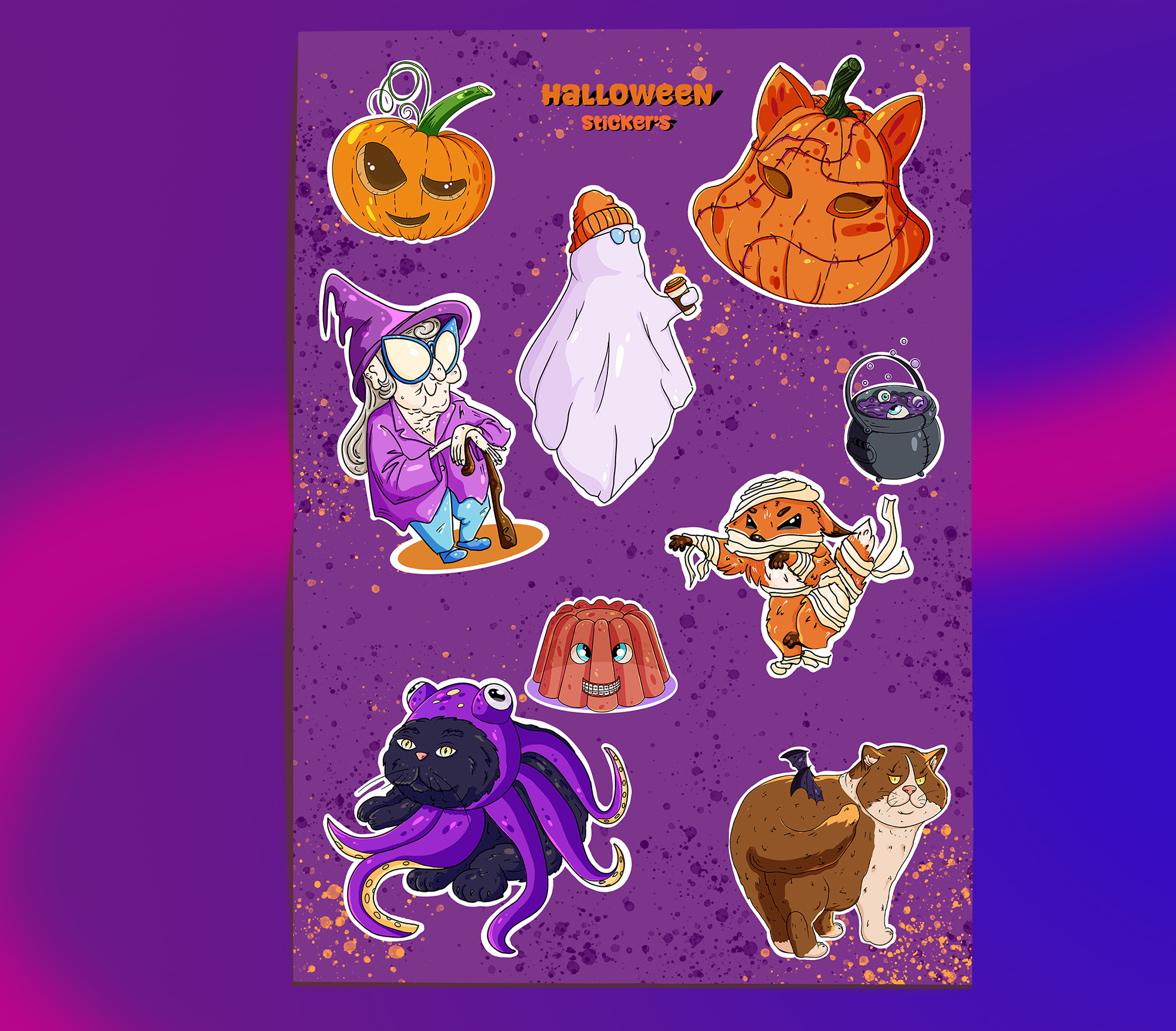 Halloween Stickers — Изображение №6 — Брендинг, Иллюстрация на Dprofile