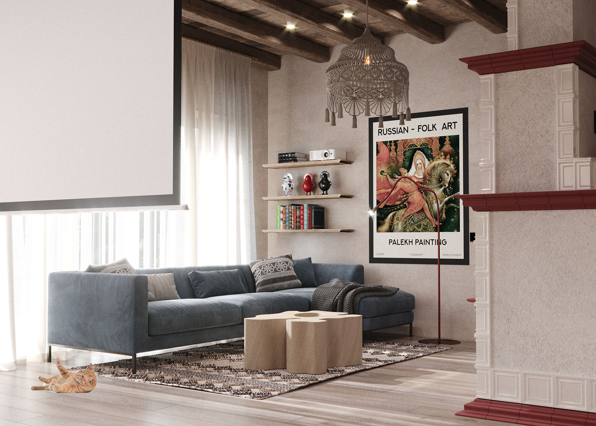 Дизайн-проект дома в современном русском стиле — Изображение №3 — 3D на Dprofile