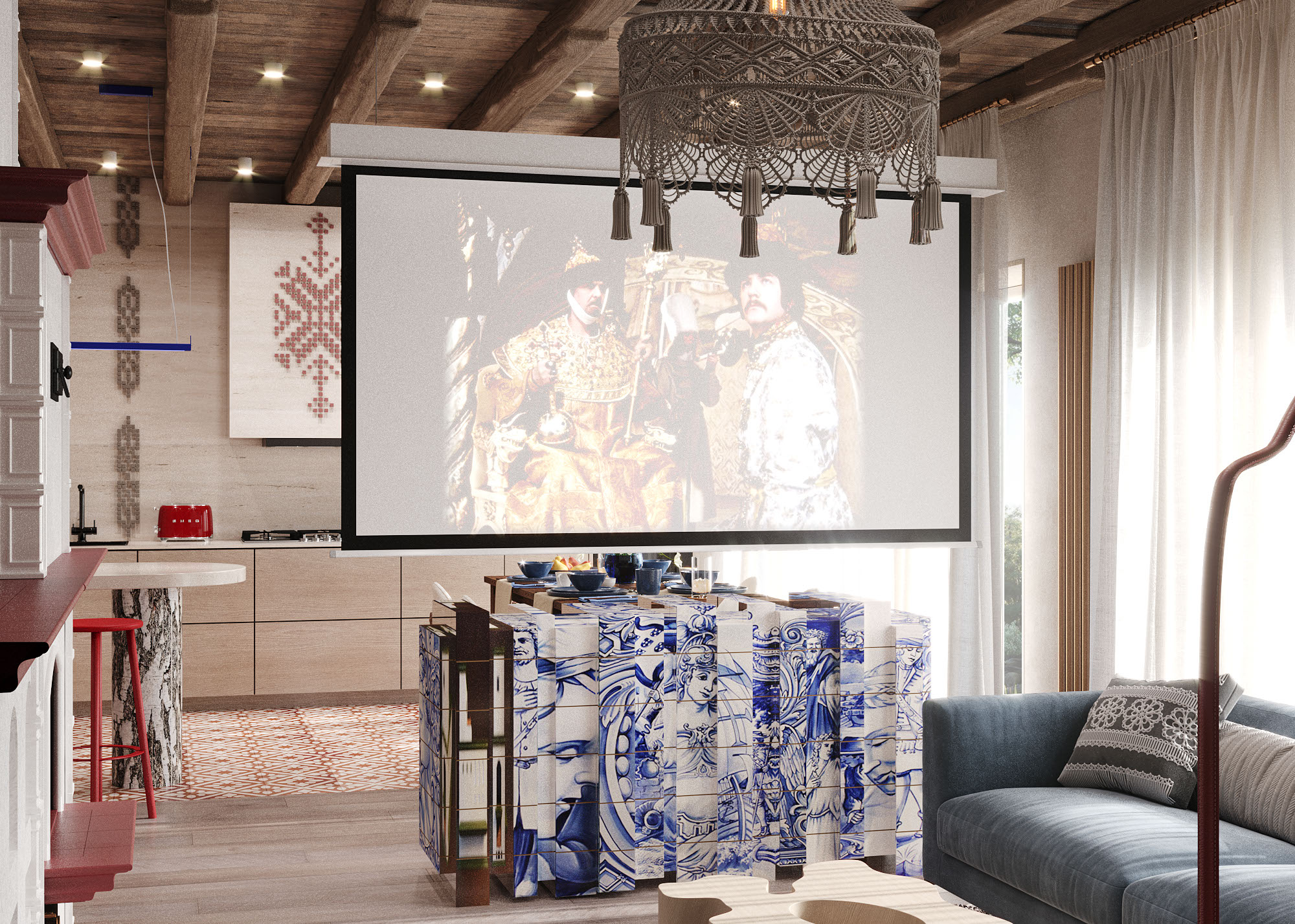 Дизайн-проект дома в современном русском стиле — Изображение №2 — 3D на Dprofile