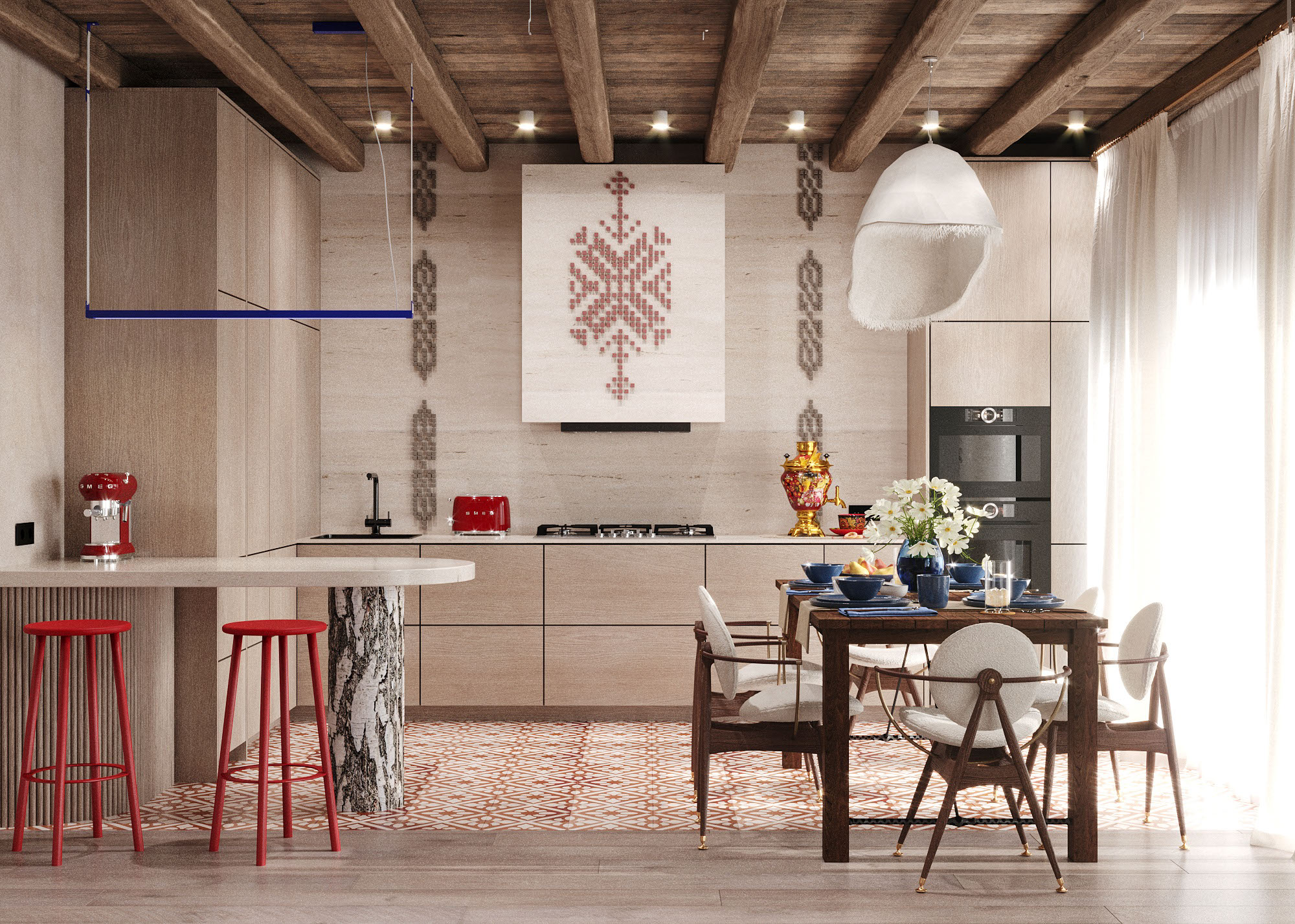 Дизайн-проект дома в современном русском стиле — Изображение №1 — 3D на Dprofile