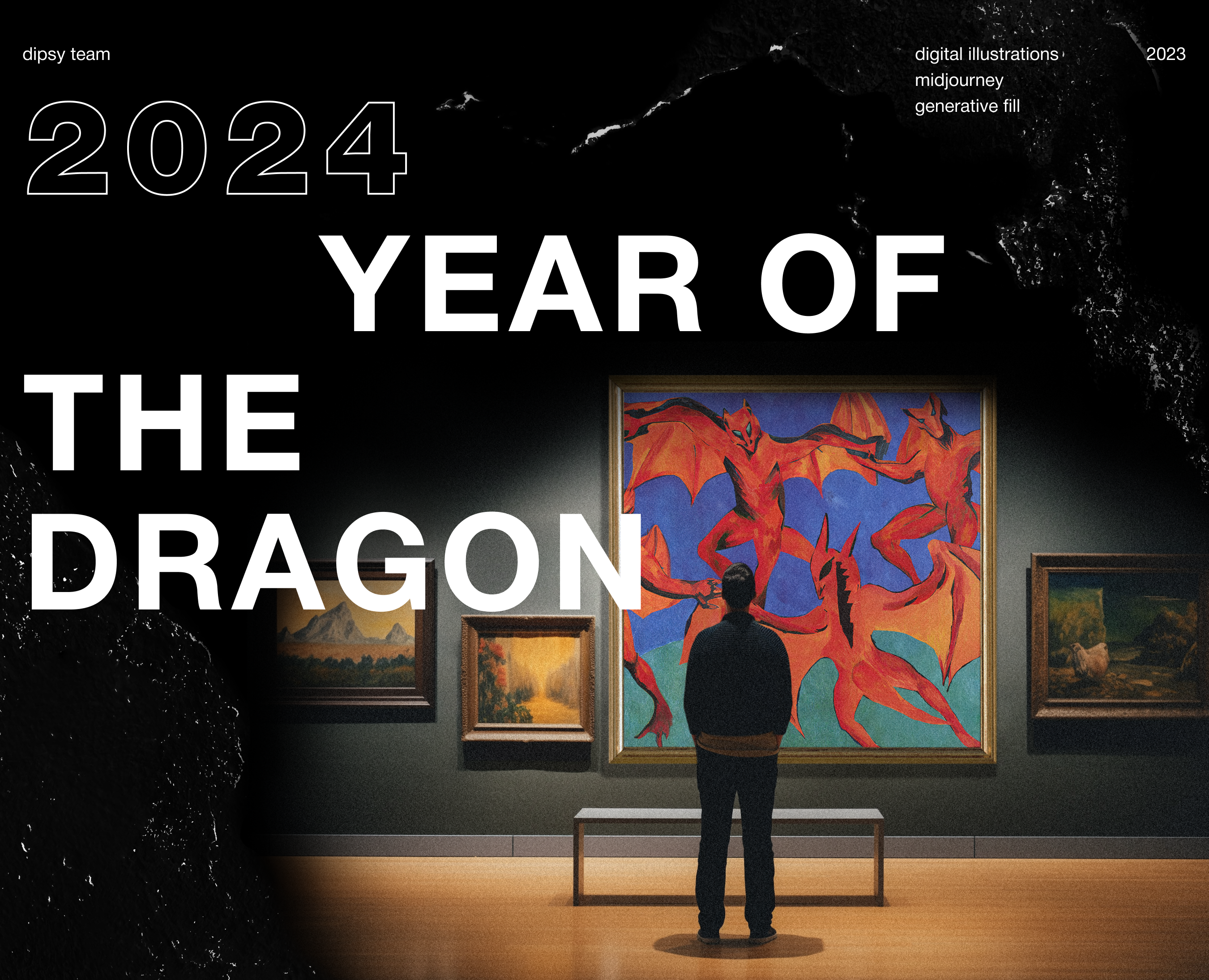 Year of the Dragon | Digital Illustration with AI — Иллюстрация, Маркетинг на Dprofile
