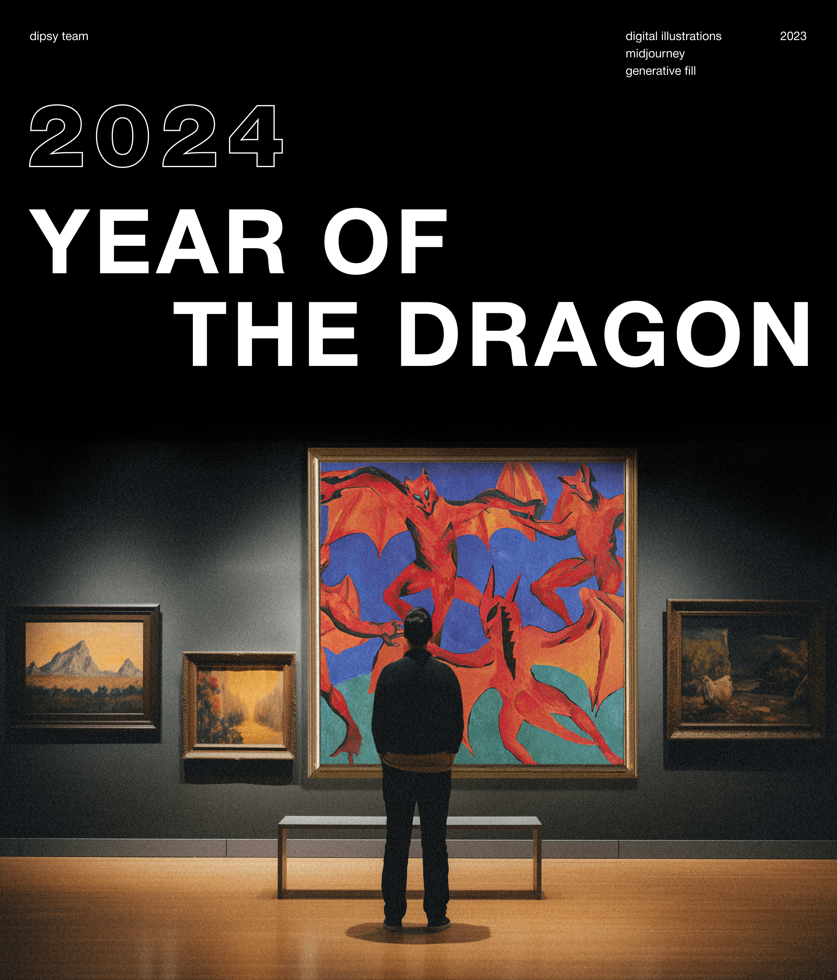 Year of the Dragon | Digital Illustration with AI — Изображение №1 — Иллюстрация, Маркетинг на Dprofile
