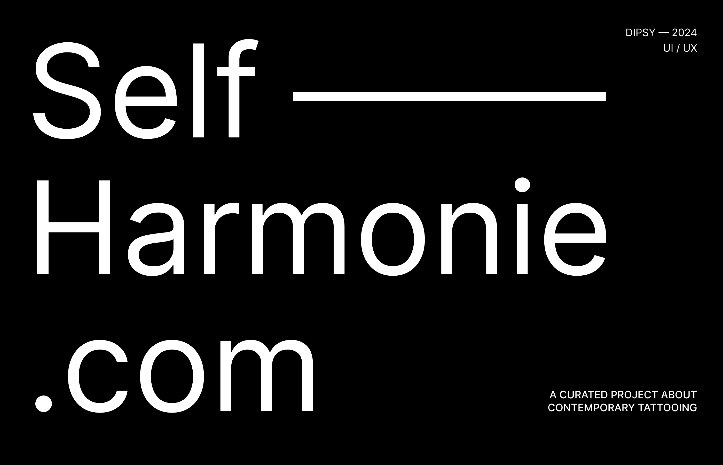 Self Harmonie | Web Contemporary Tattoo Gallery — Изображение №1 — Интерфейсы, Анимация на Dprofile