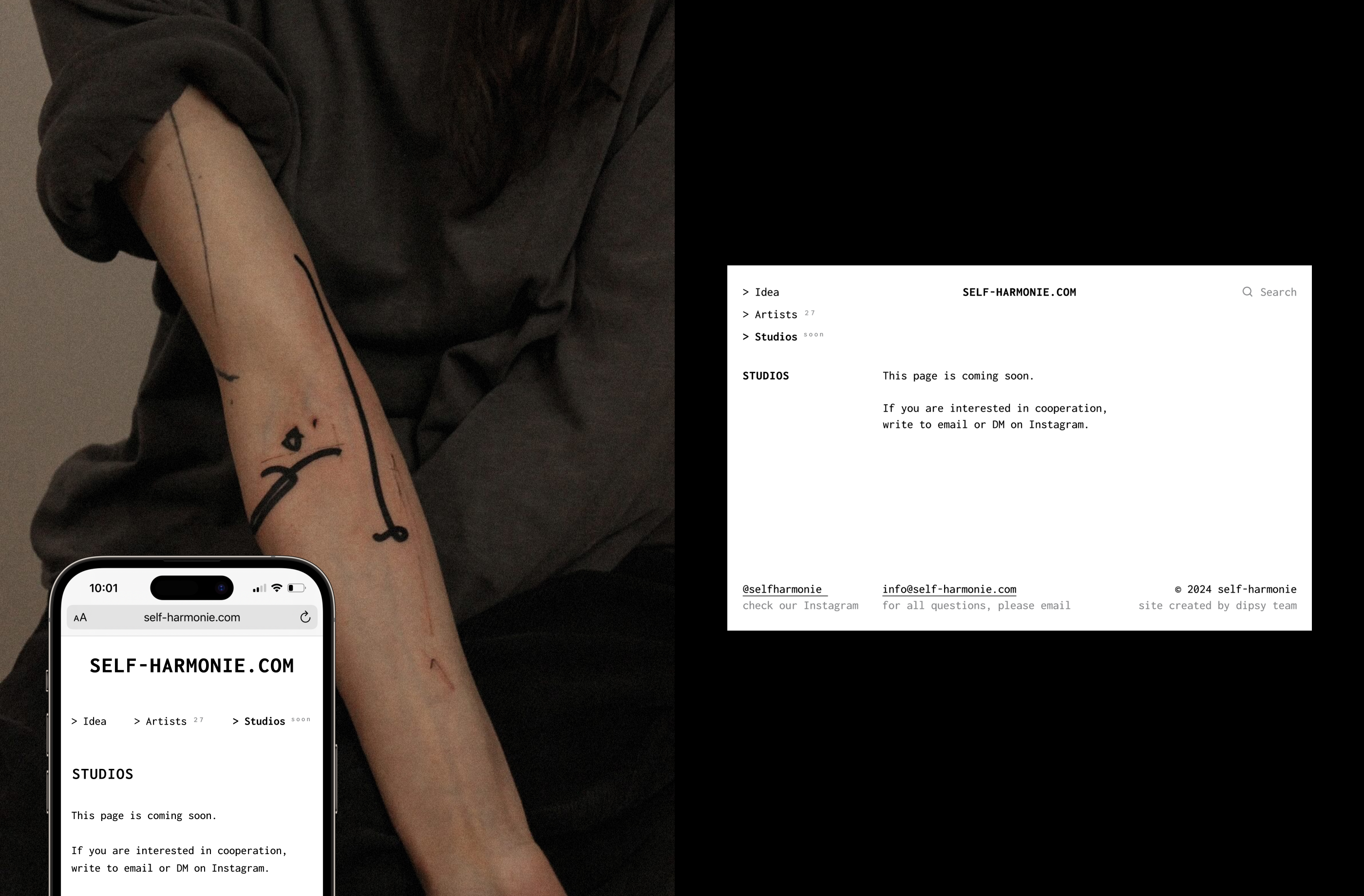 Self Harmonie | Web Contemporary Tattoo Gallery — Изображение №9 — Интерфейсы, Анимация на Dprofile