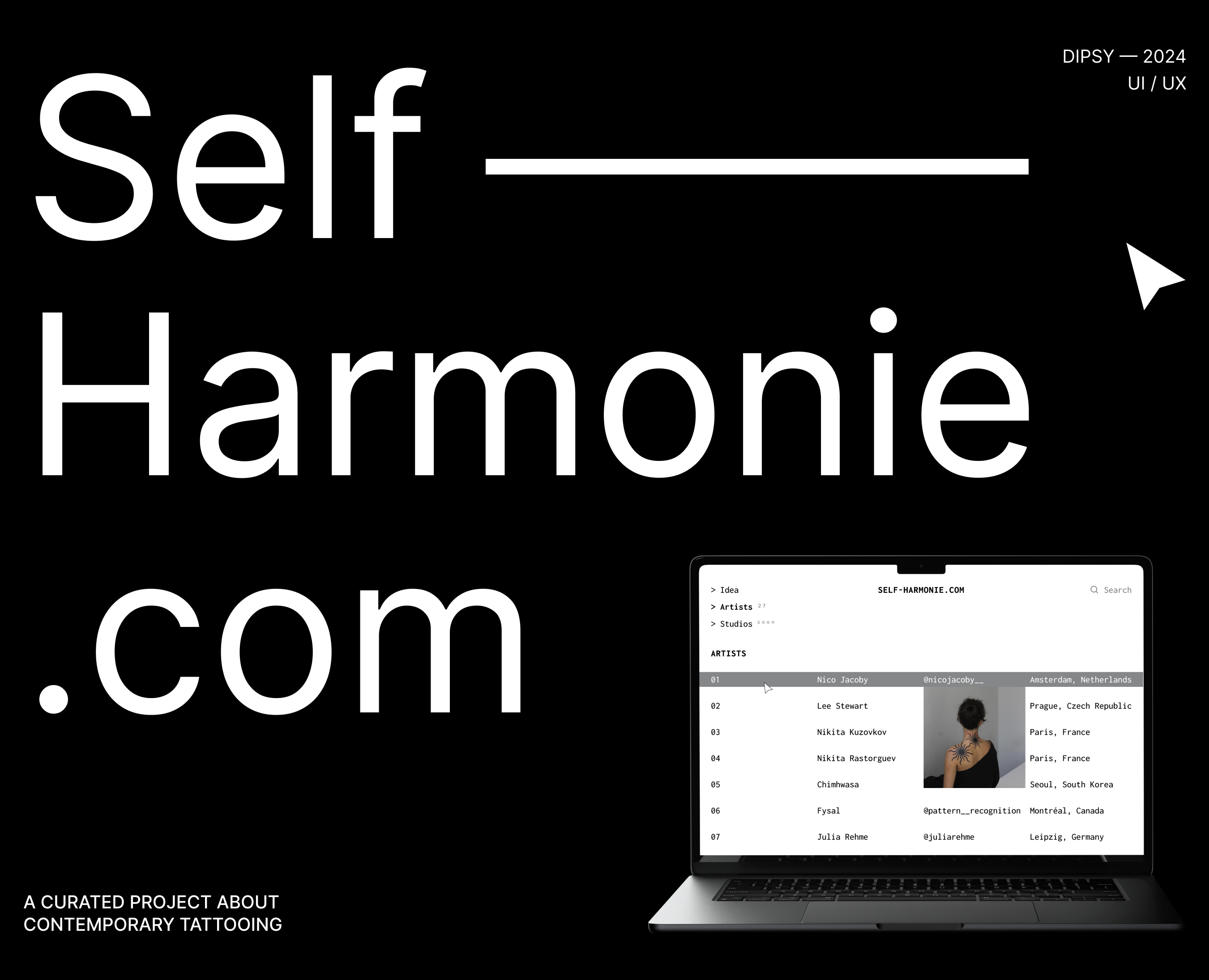 Self Harmonie | Web Contemporary Tattoo Gallery на Dprofile