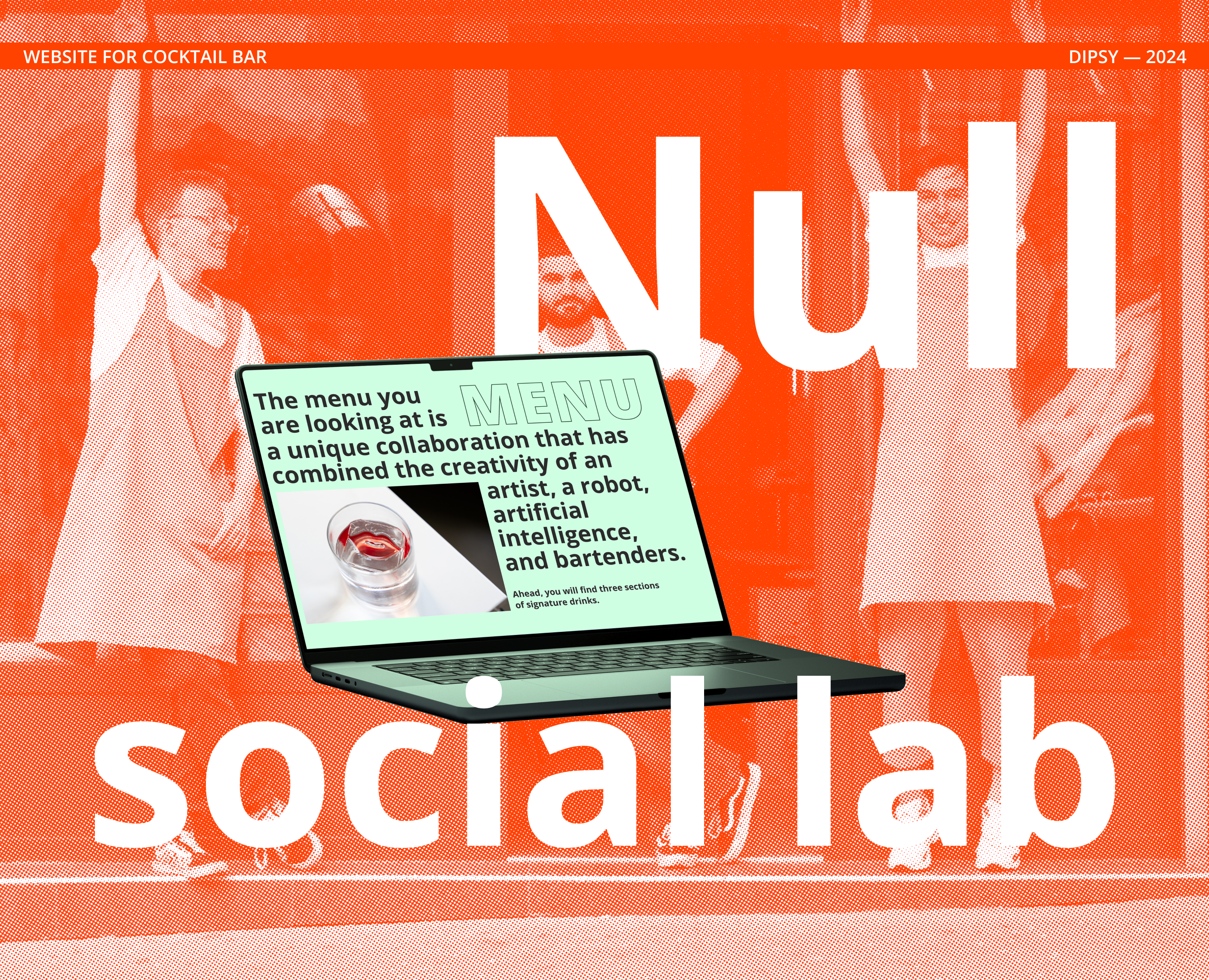 Null Social Lab • Website for cocktail bar на Dprofile