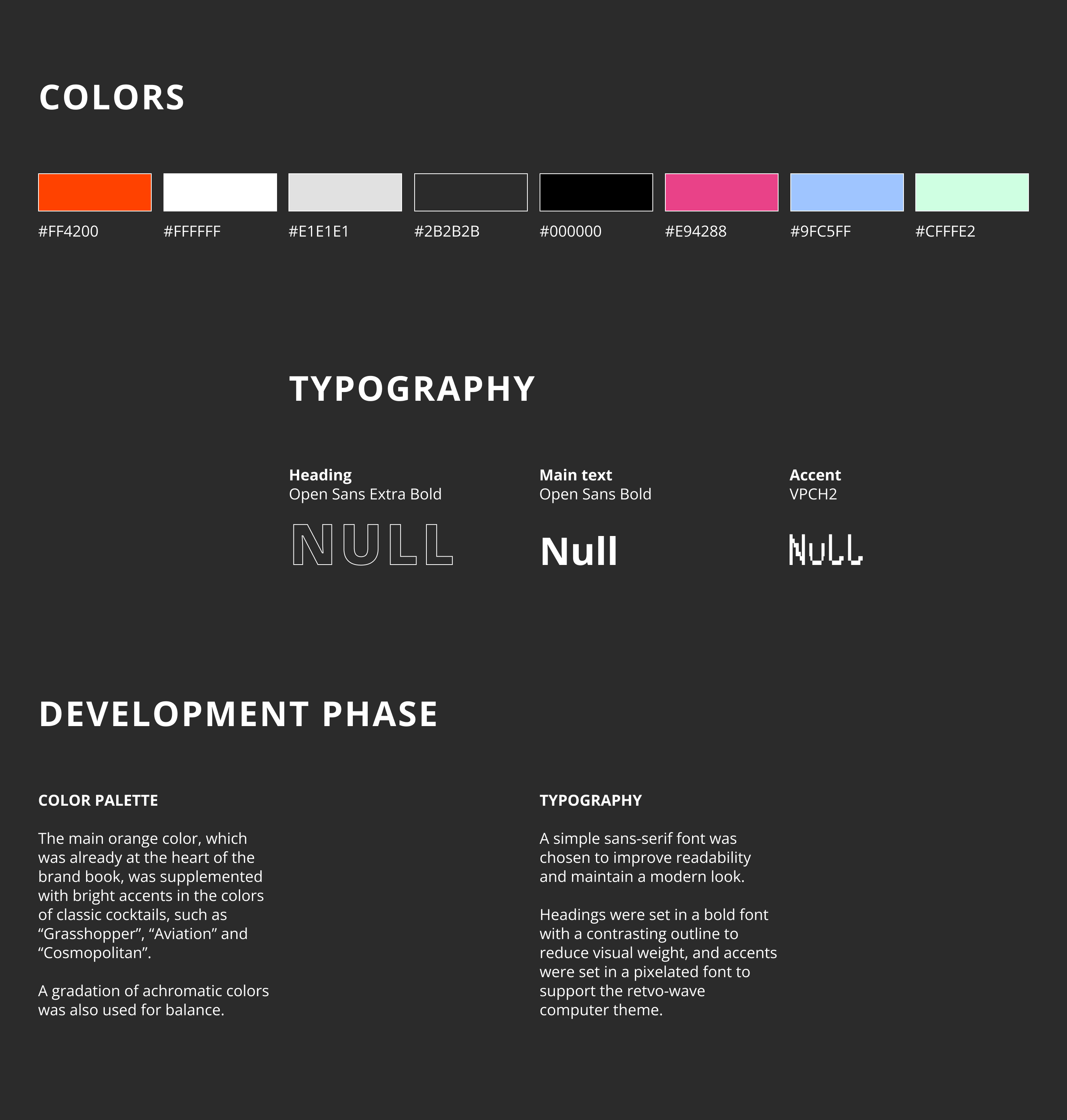 Null Social Lab • Website for cocktail bar — Изображение №3 — Интерфейсы, Брендинг на Dprofile