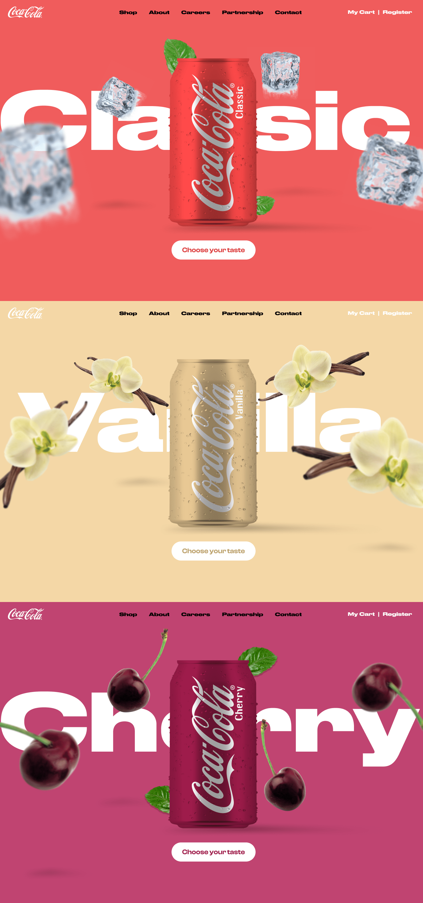 Coca Cola 3D Carousel Slider — Изображение №2 — Брендинг, Анимация на Dprofile