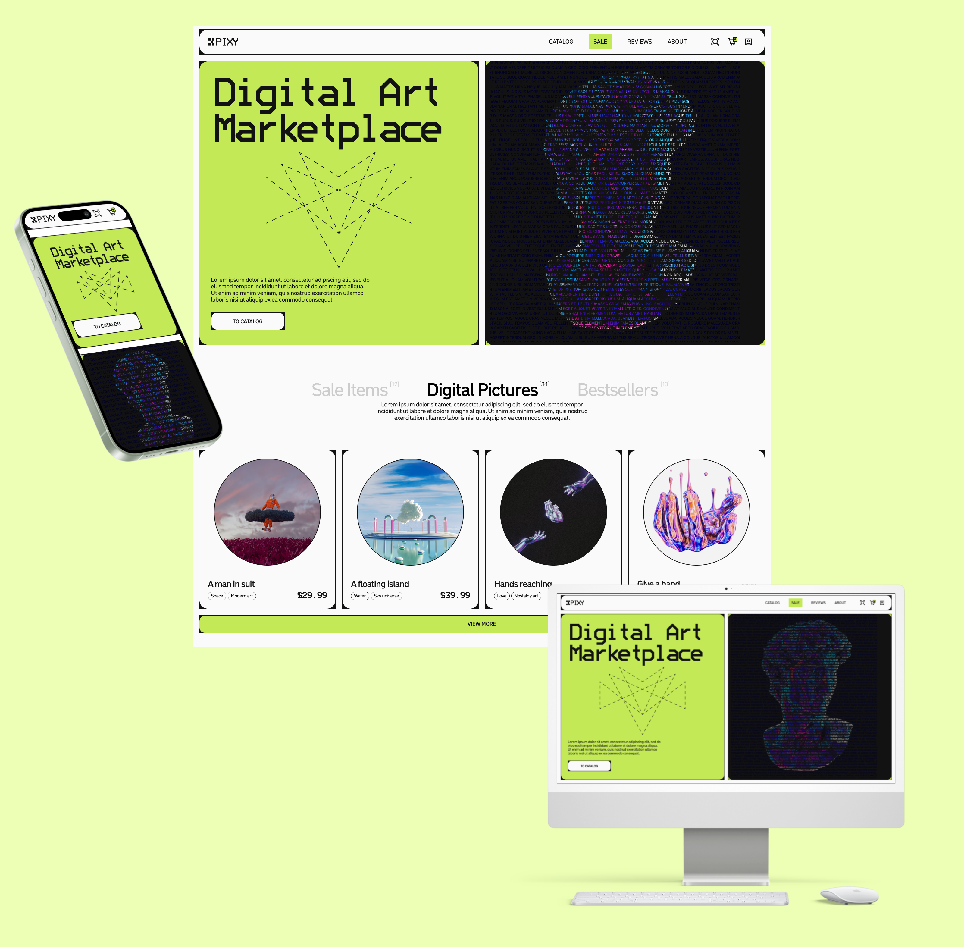 Digital Art Marketplace (Uprock vid) — Изображение №1 — Интерфейсы на Dprofile