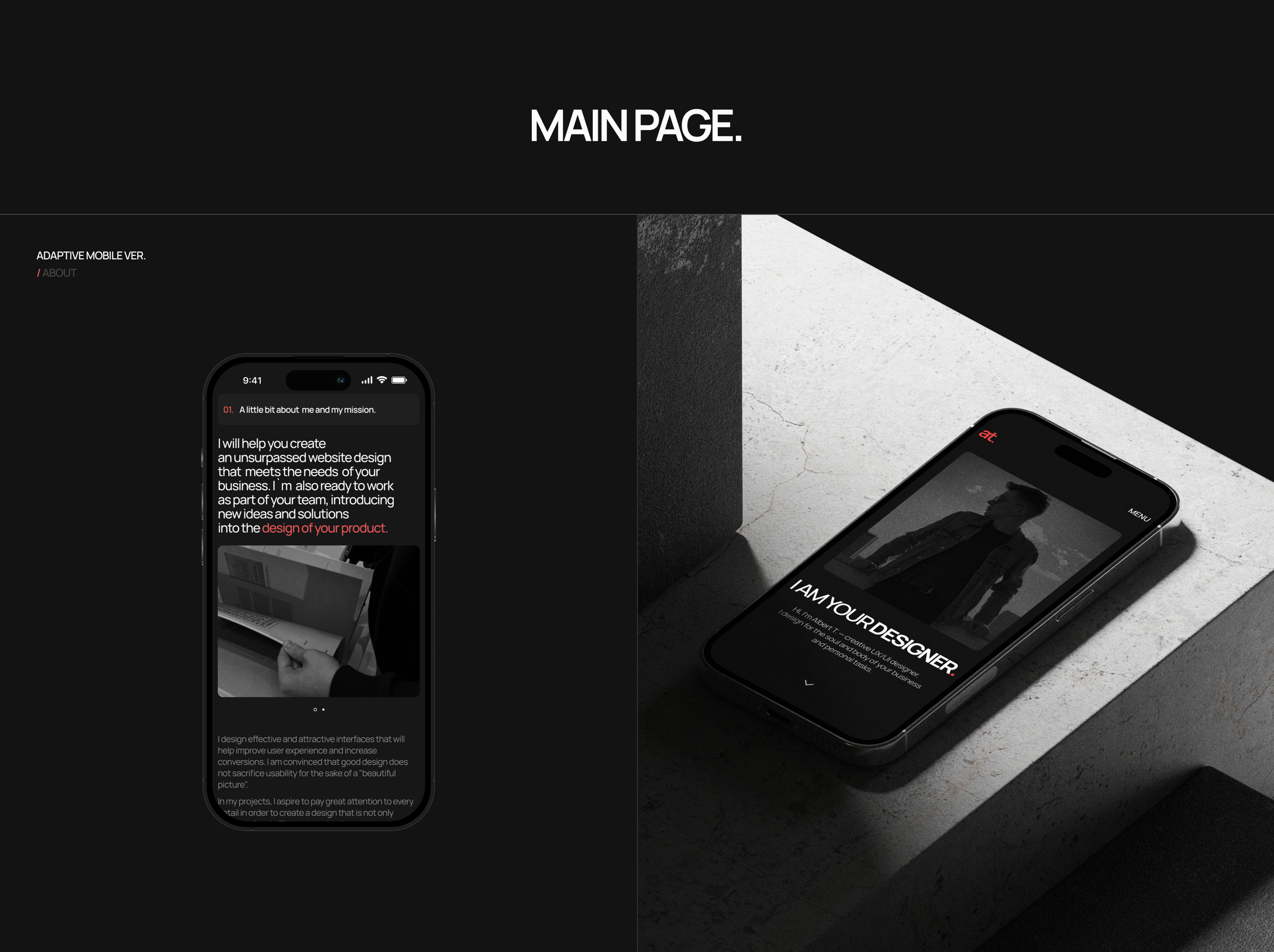 "at." — Portfolio — Изображение №5 — Интерфейсы, Анимация на Dprofile