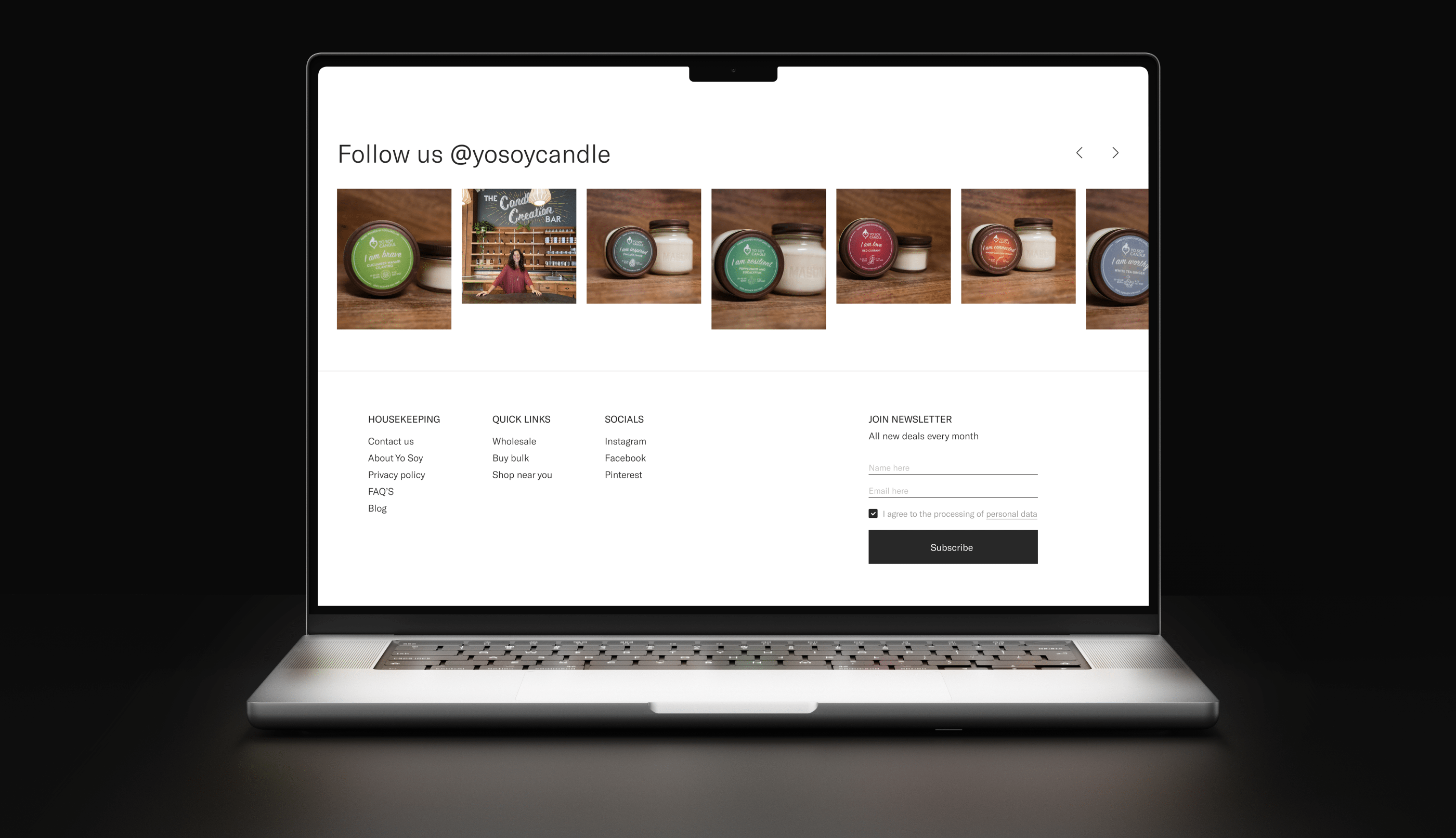 Yo Soy Candle | Website Redesign — Изображение №9 — Интерфейсы на Dprofile