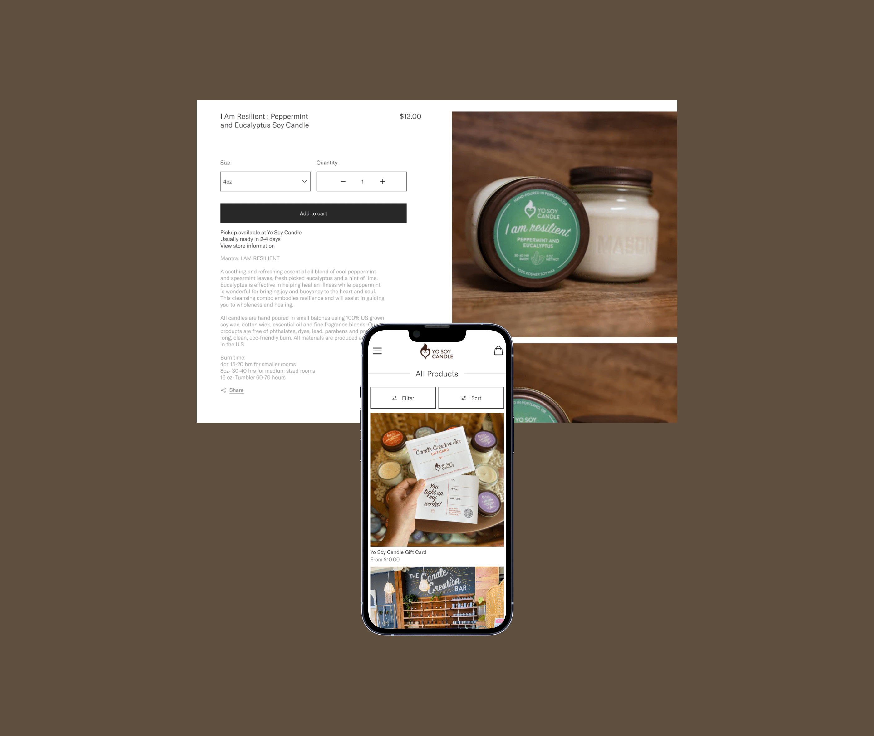 Yo Soy Candle | Website Redesign — Изображение №4 — Интерфейсы на Dprofile