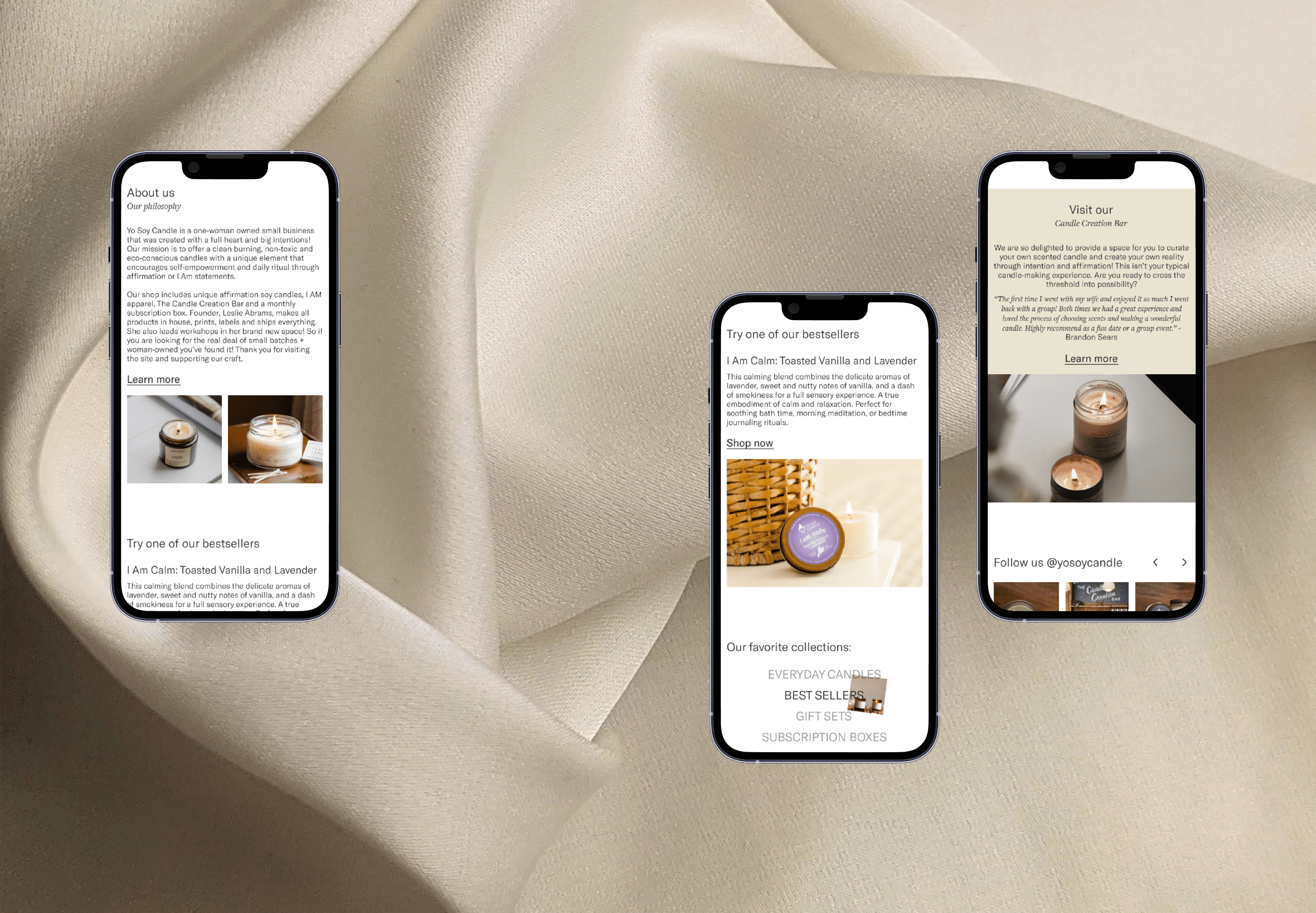 Yo Soy Candle | Website Redesign — Изображение №3 — Интерфейсы на Dprofile