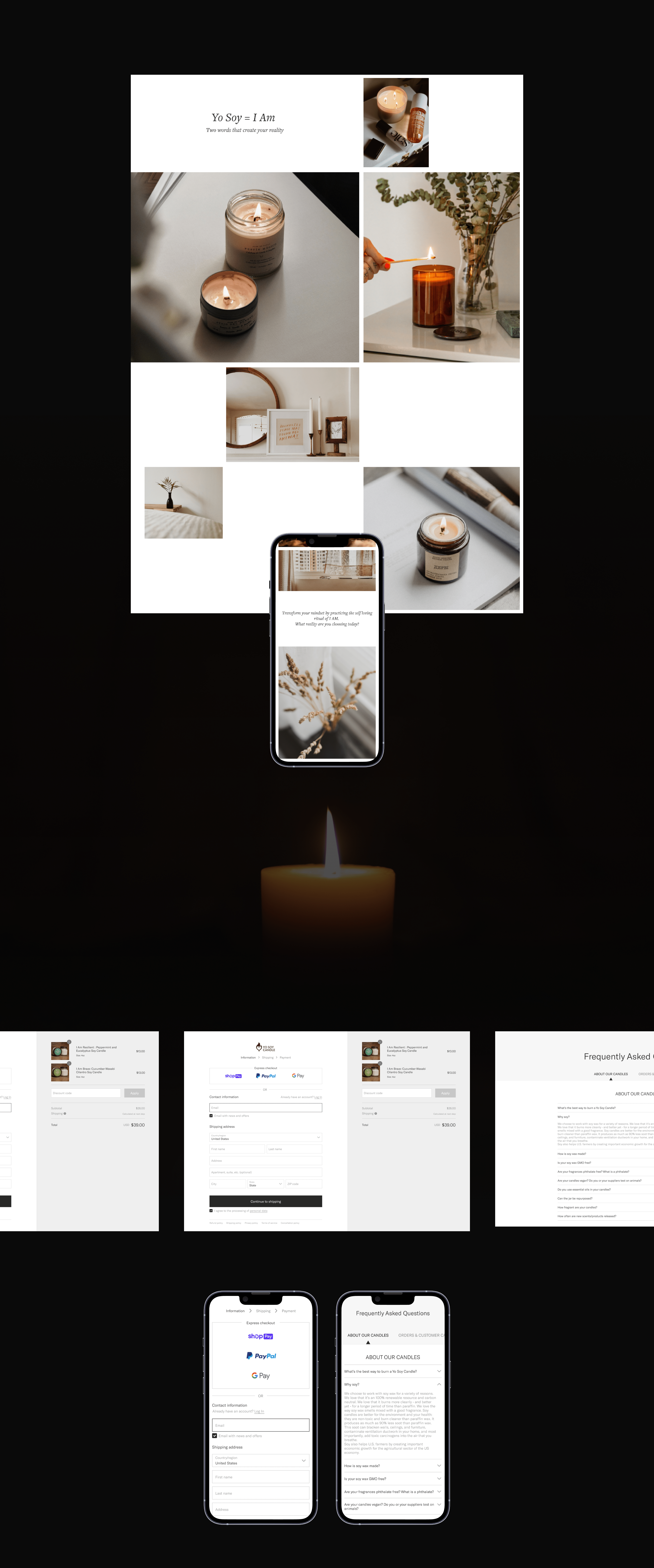 Yo Soy Candle | Website Redesign — Изображение №8 — Интерфейсы на Dprofile