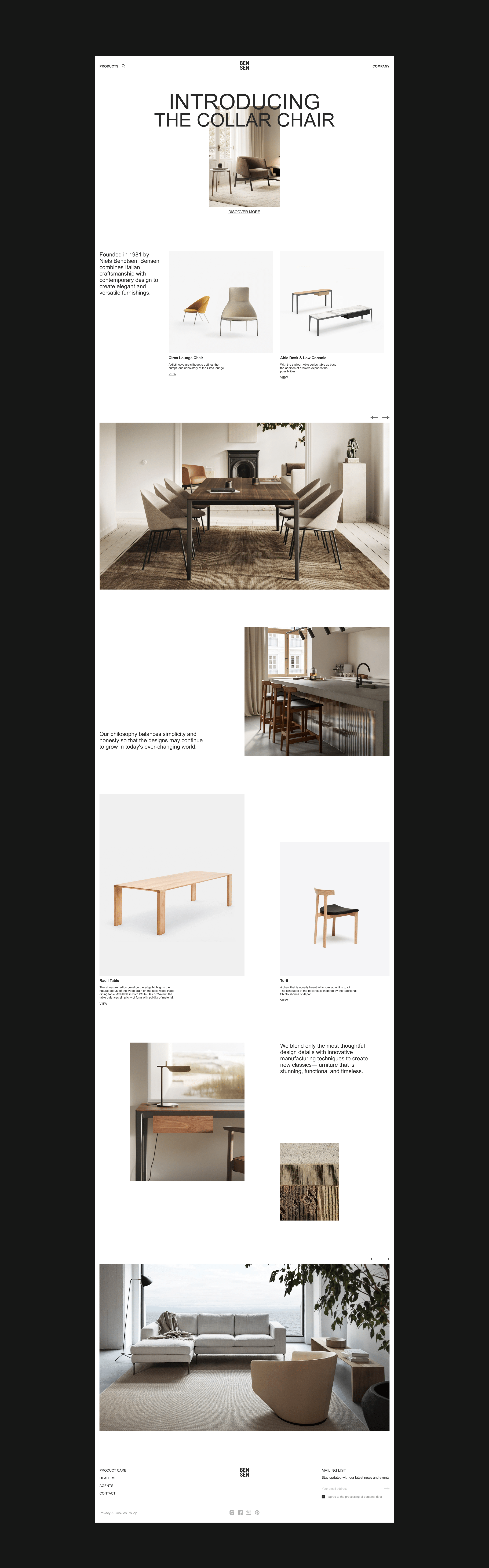 Bensen | Corporate Website Redesign — Изображение №2 — Интерфейсы на Dprofile