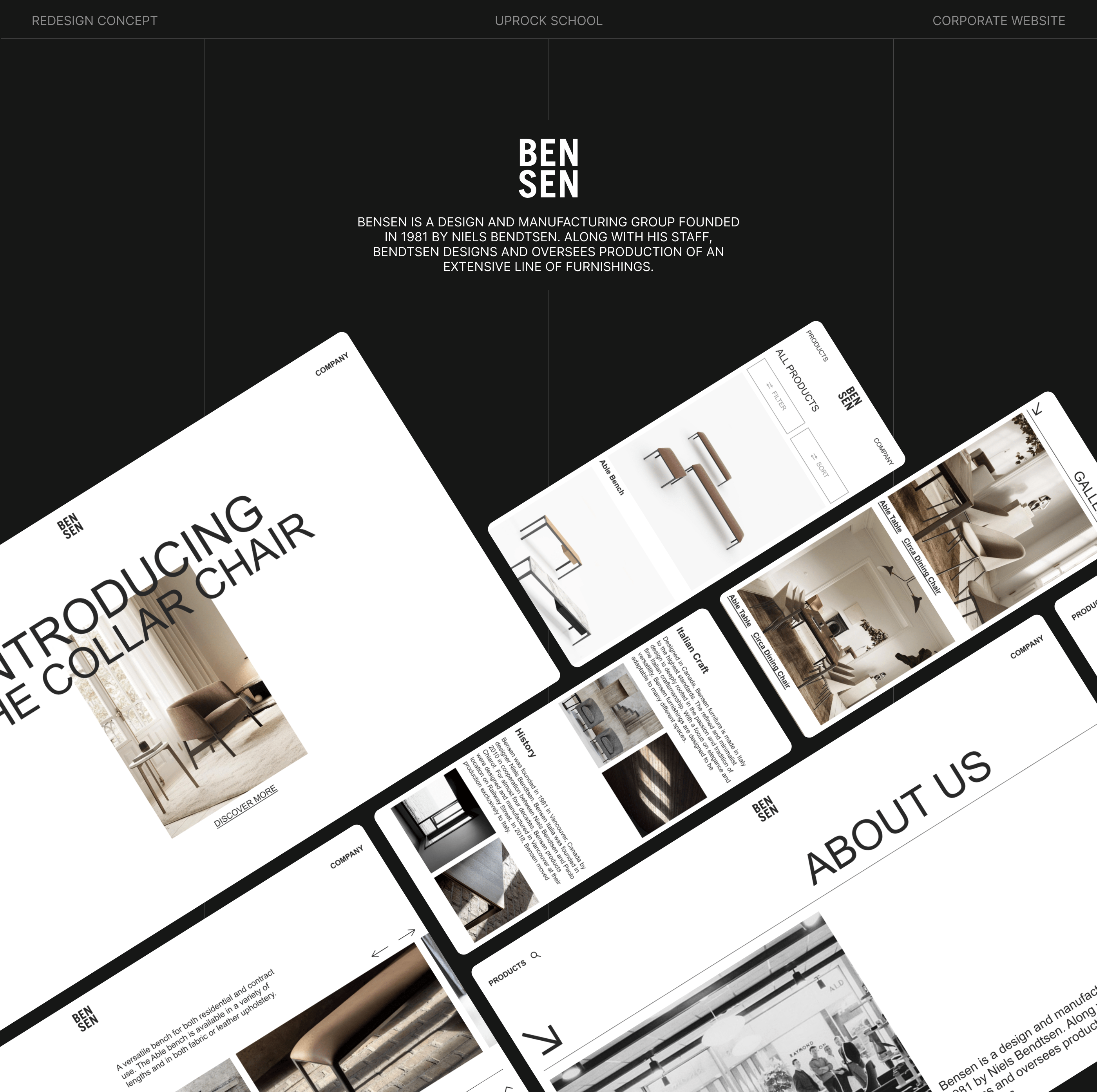 Bensen | Corporate Website Redesign — Изображение №1 — Интерфейсы на Dprofile