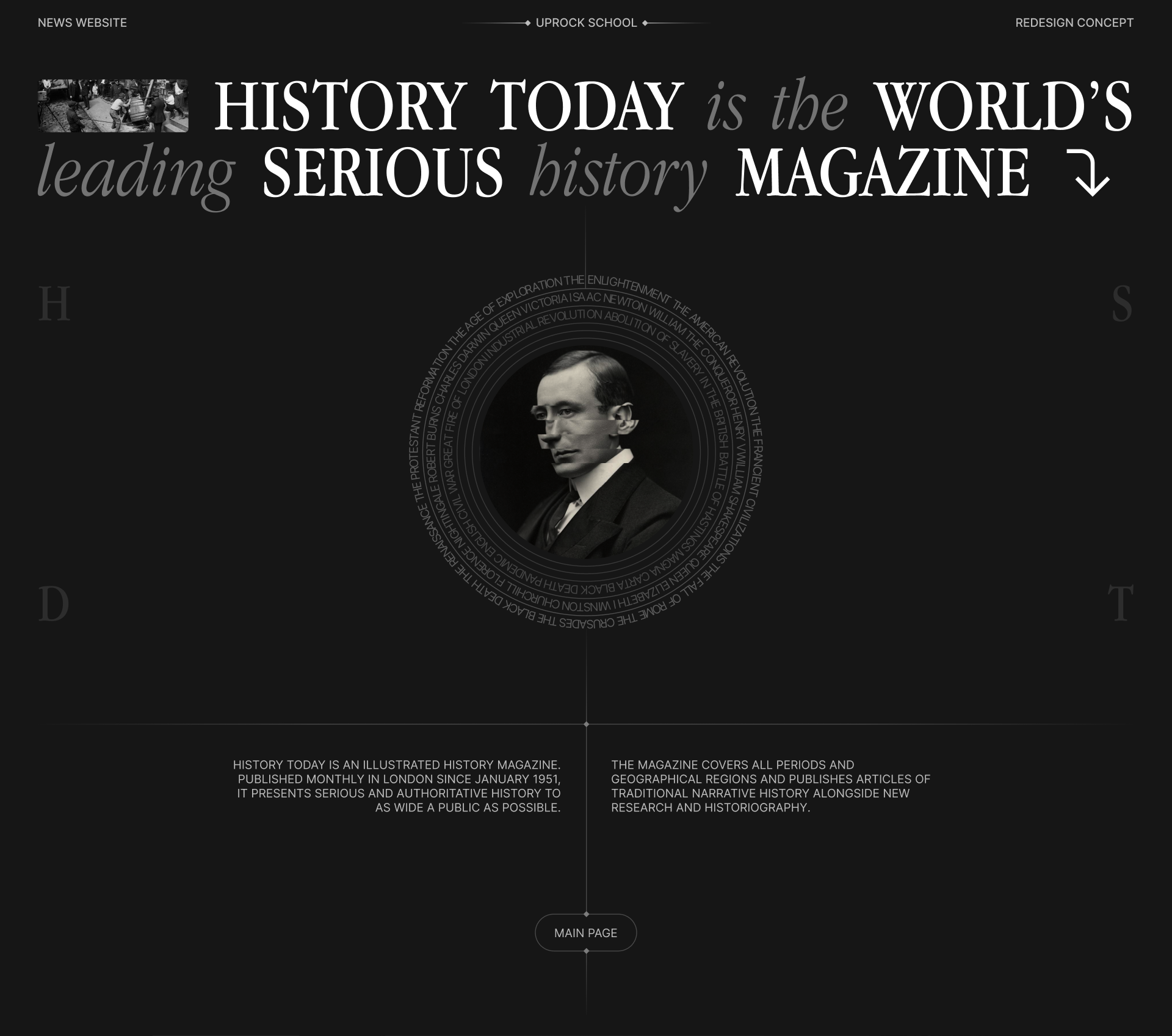 History Today | News Website Redesign — Изображение №1 — Интерфейсы на Dprofile