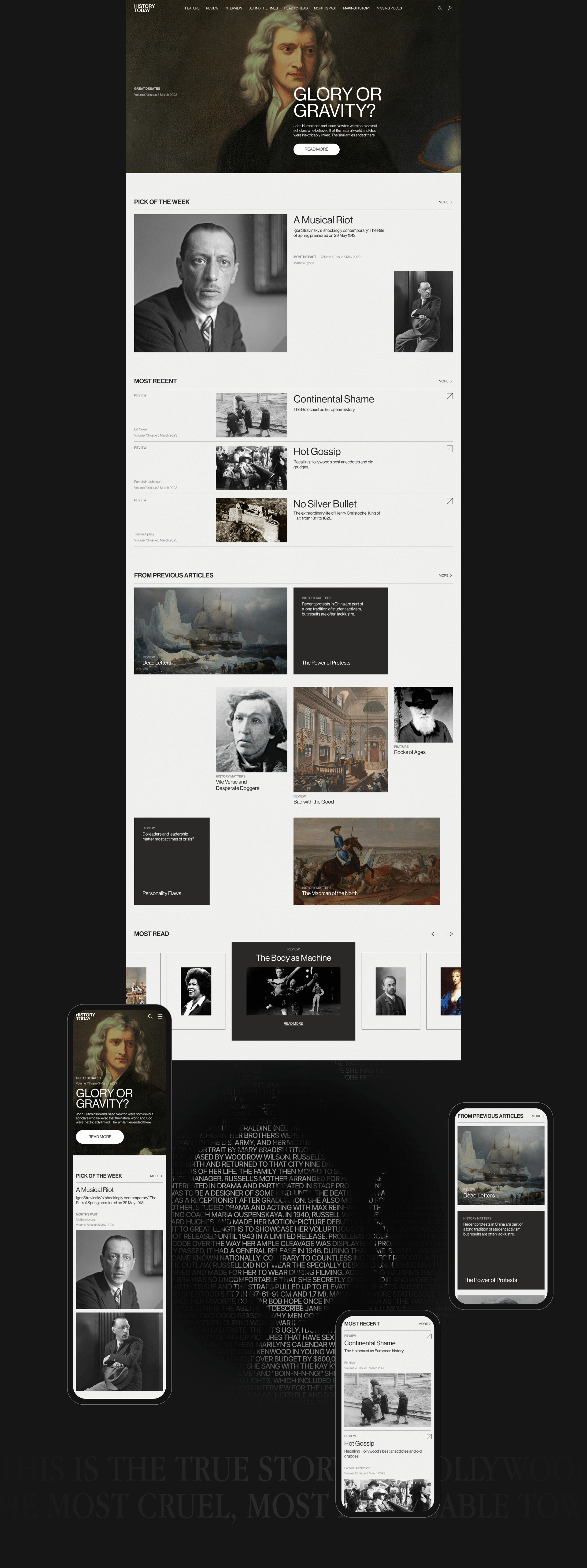 History Today | News Website Redesign — Изображение №4 — Интерфейсы на Dprofile