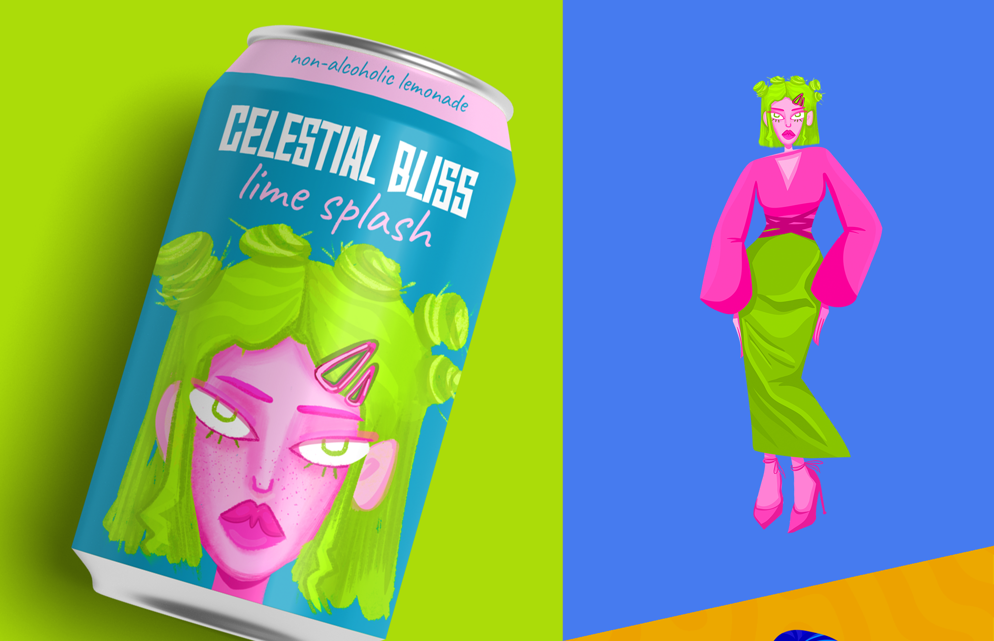 Celestial bliss.Дизайн упаковки лимонада — Изображение №5 — Брендинг, Иллюстрация на Dprofile
