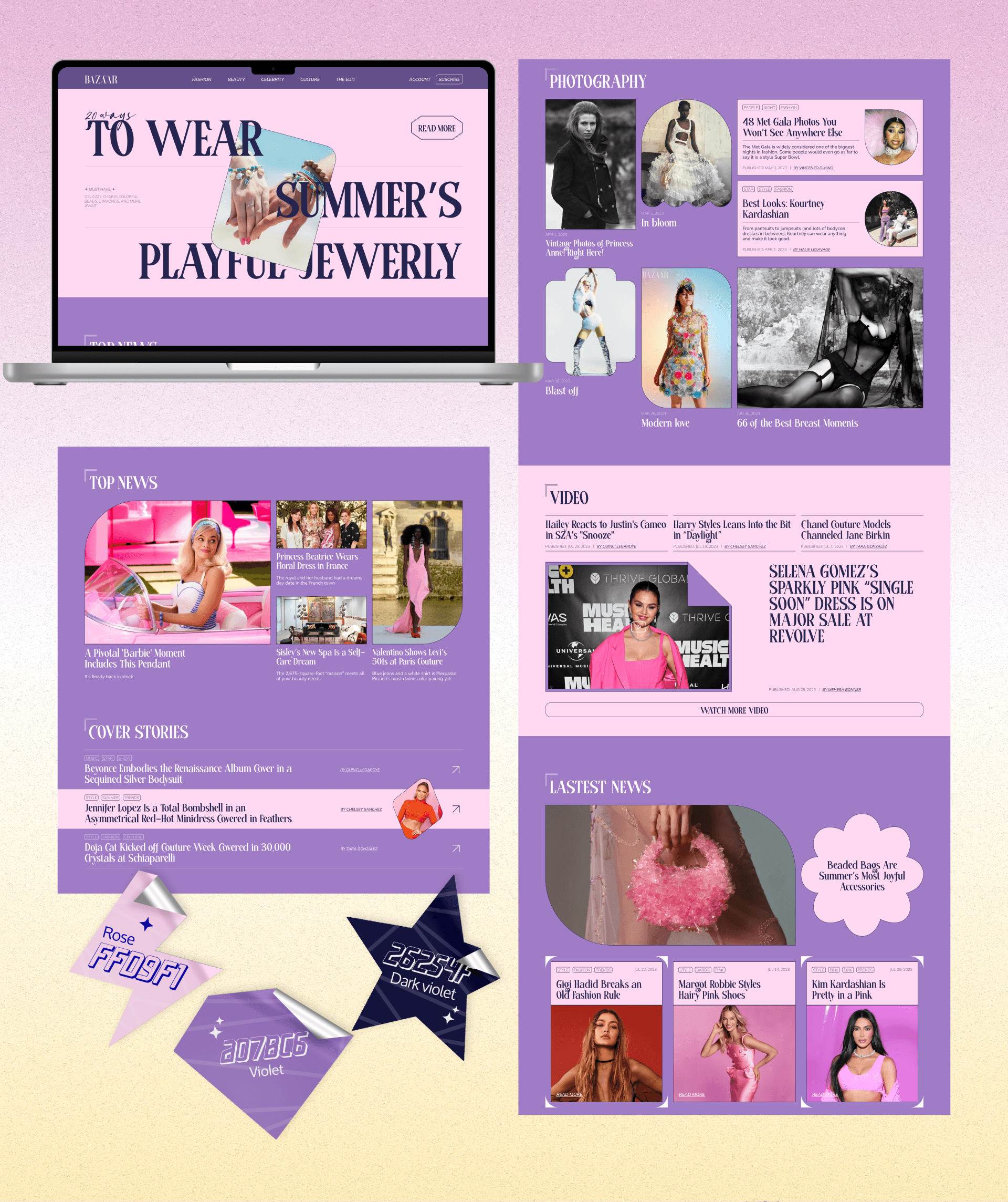 Harper's Bazaar| News website Redesign — Изображение №2 — Интерфейсы на Dprofile