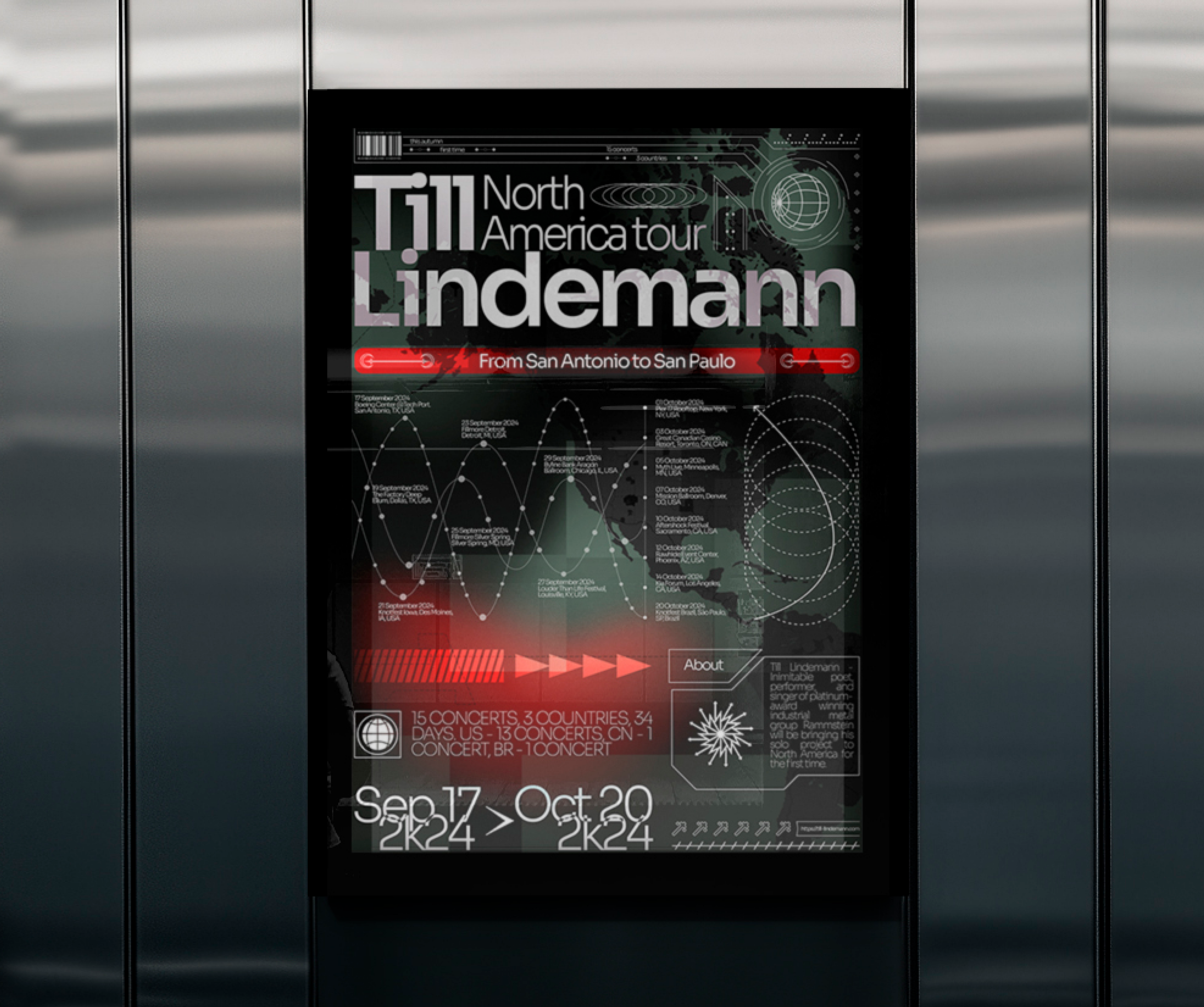 Till Lindemann North America Tour Poster Collection — Изображение №2 — Графика на Dprofile