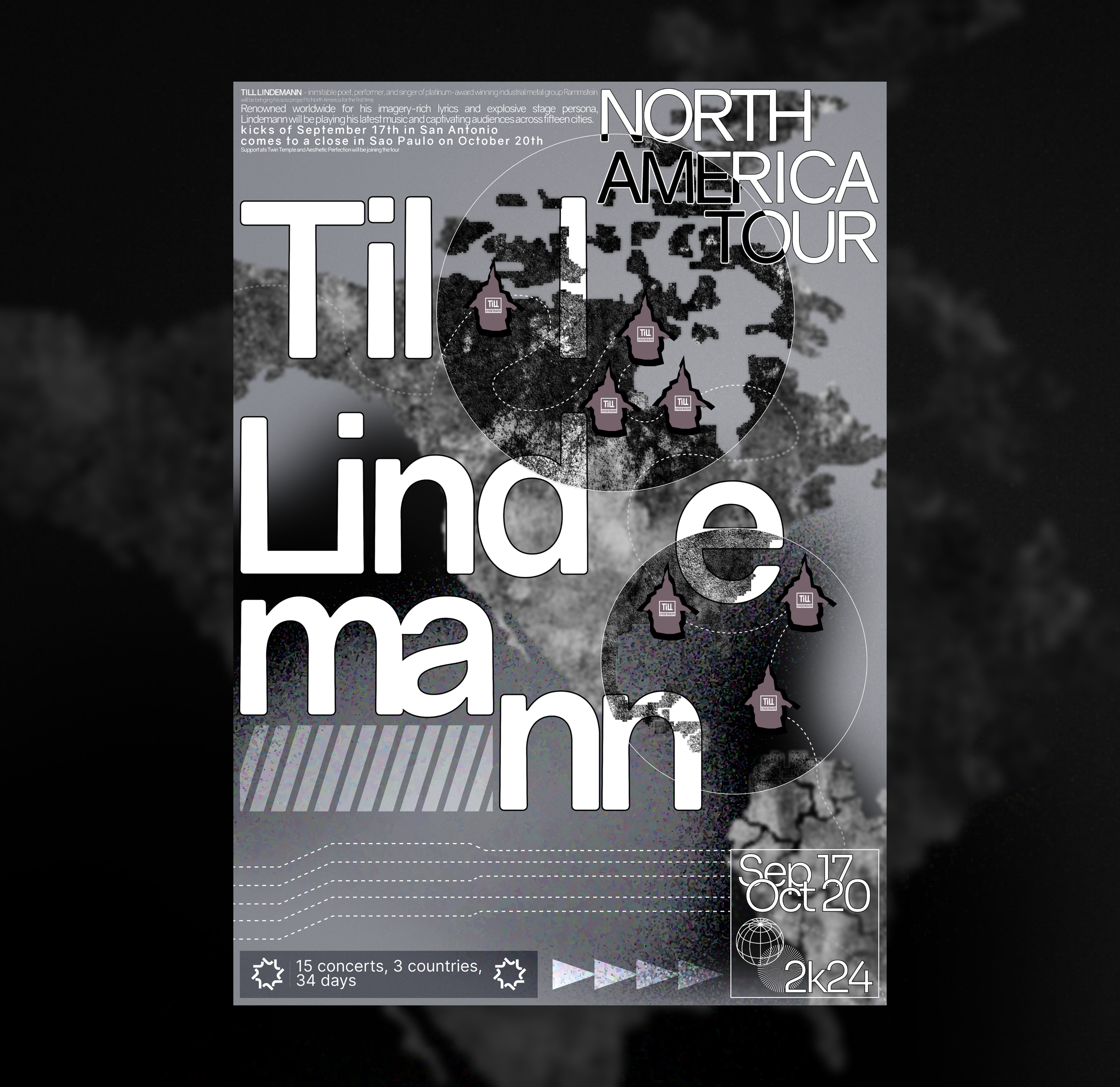 Till Lindemann North America Tour Poster Collection — Изображение №5 — Графика на Dprofile