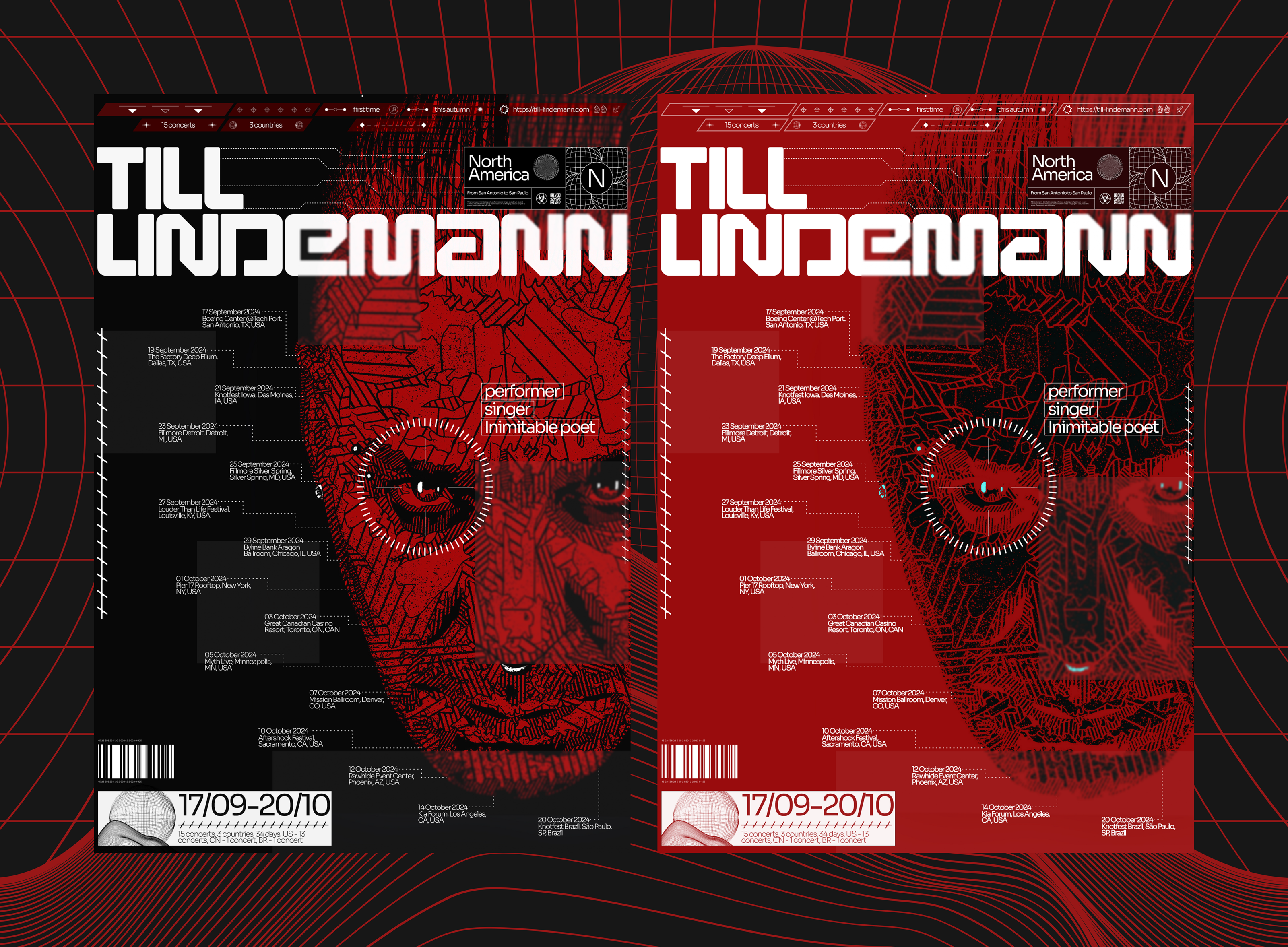 Till Lindemann North America Tour Poster Collection — Изображение №7 — Графика на Dprofile