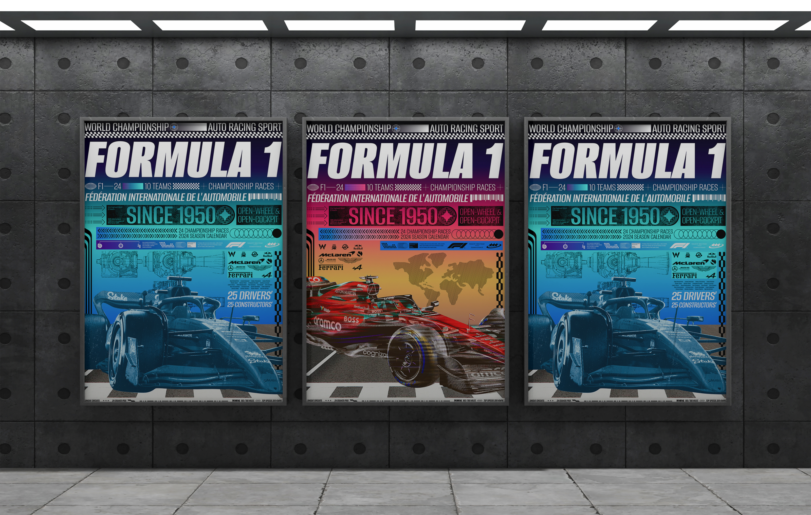 Formula 1 Posters — Изображение №4 — Графика на Dprofile
