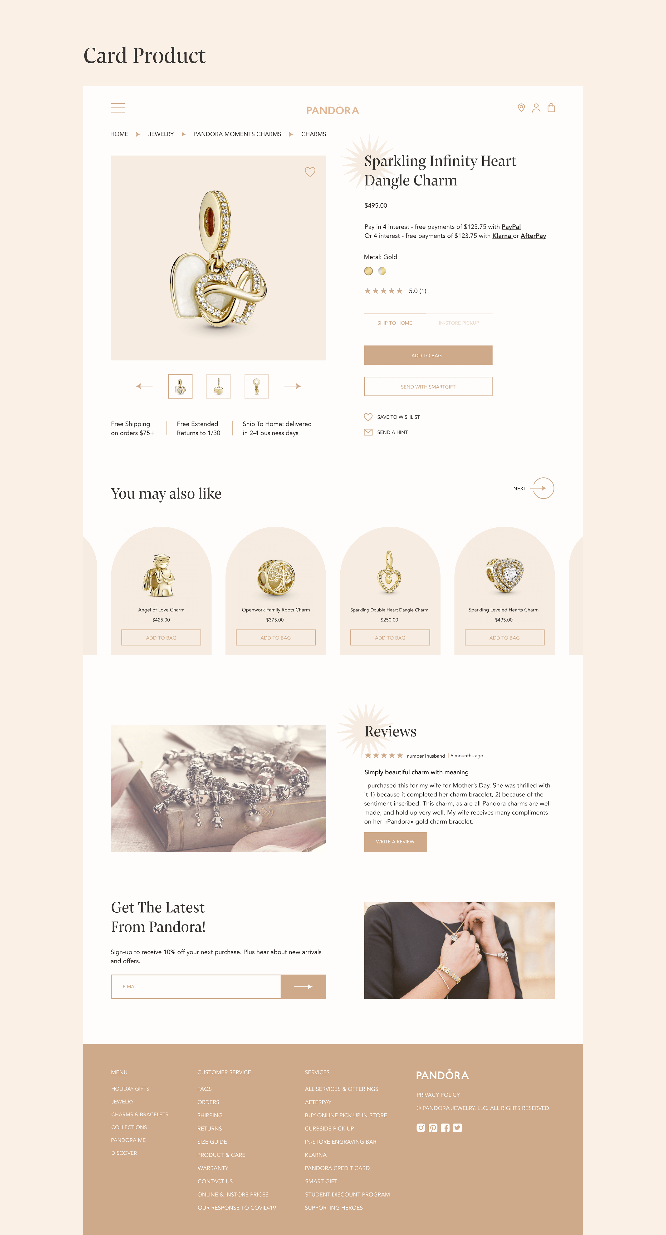 Pandora e-commerce redesign — Изображение №9 — Интерфейсы на Dprofile