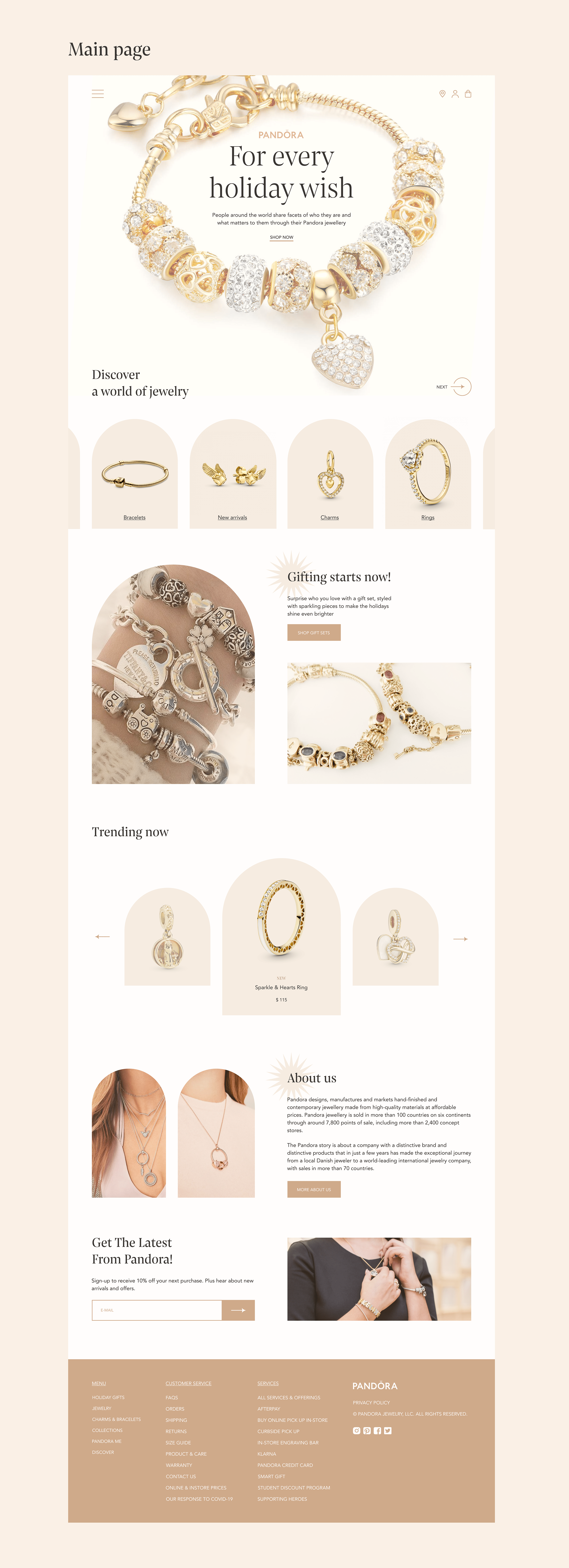 Pandora e-commerce redesign — Изображение №7 — Интерфейсы на Dprofile