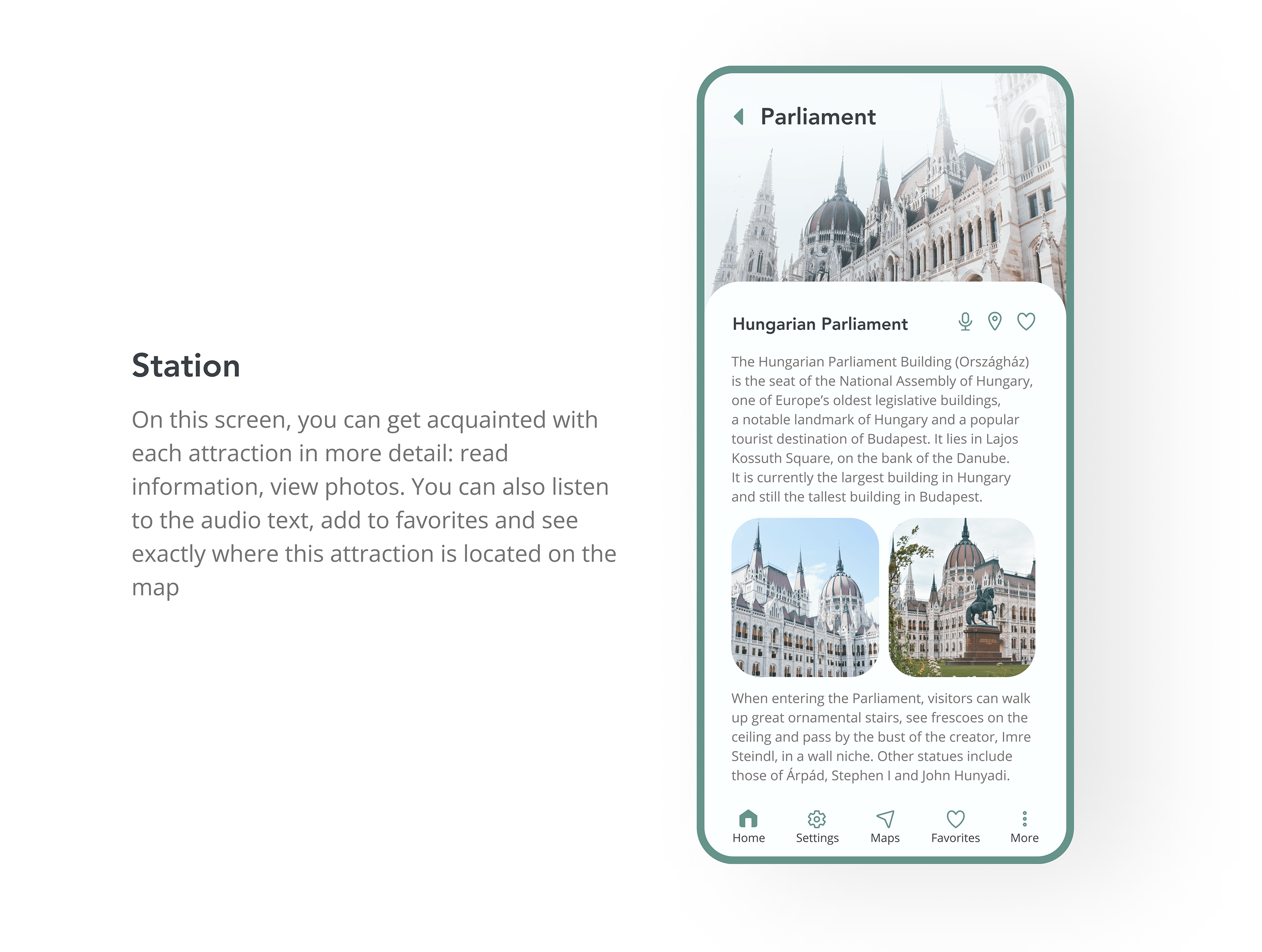 Guide to Budapest - mobile app — Изображение №8 — Интерфейсы на Dprofile