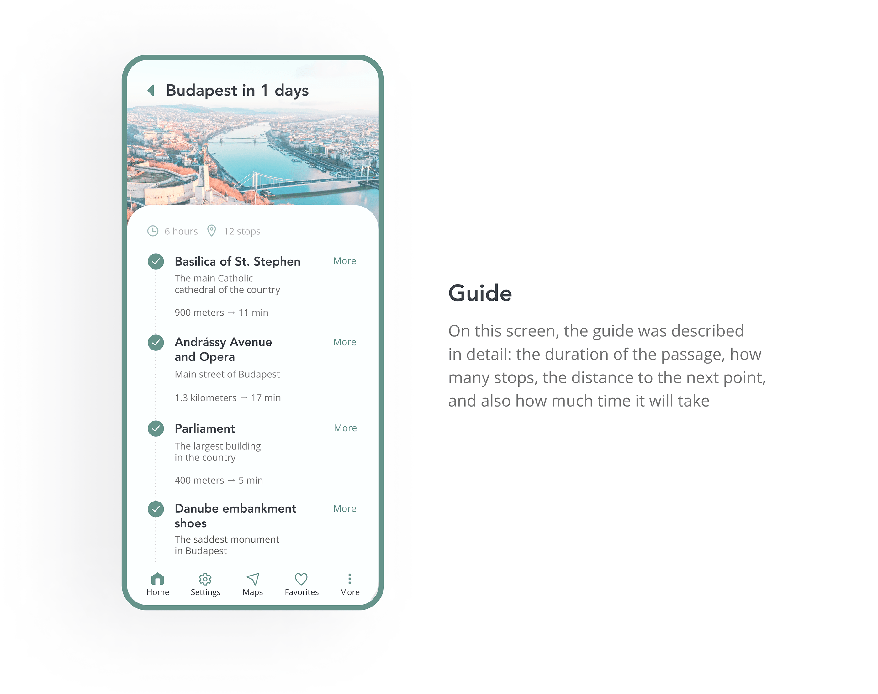Guide to Budapest - mobile app — Изображение №7 — Интерфейсы на Dprofile