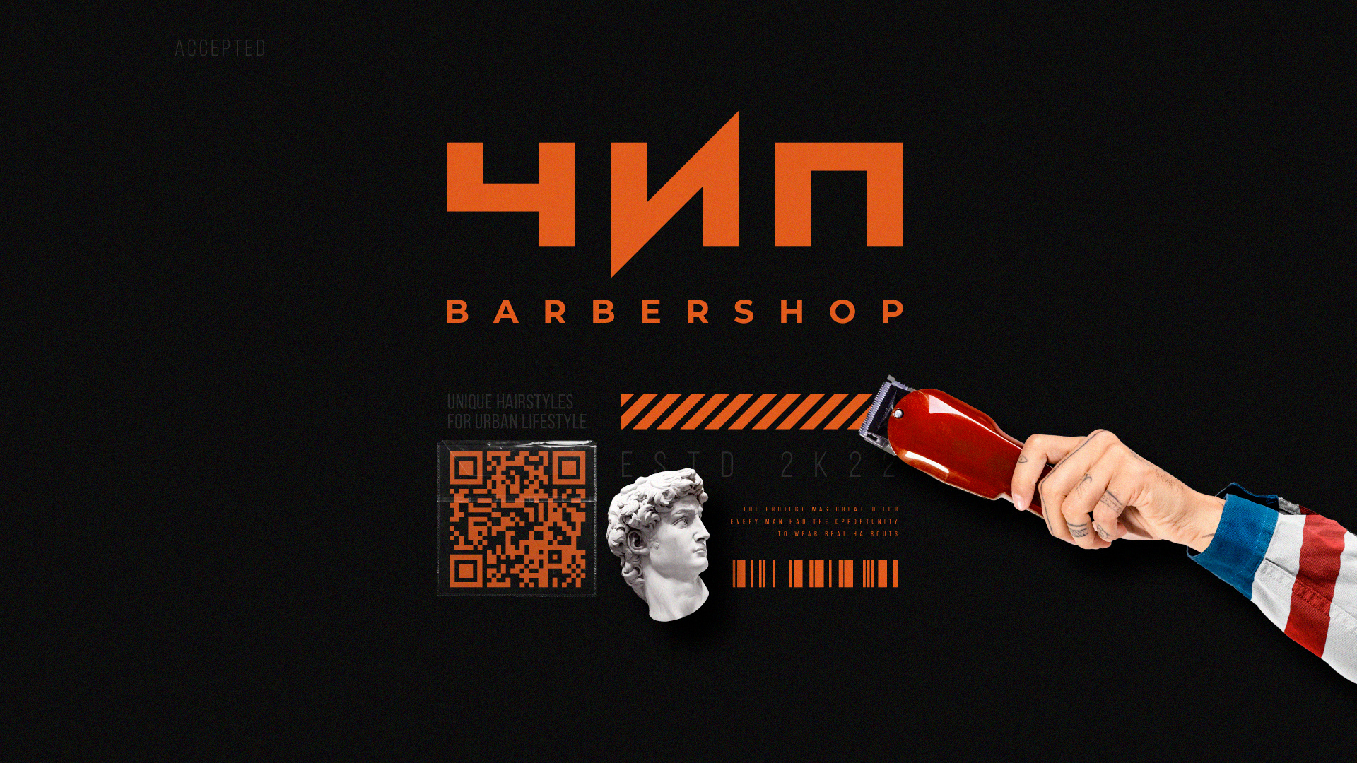 CHIP BARBERSHOP LOGO & IDENTITY — Изображение №3 — Брендинг на Dprofile