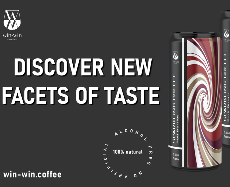 Win-Win Coffee | Sparkling coffee | Packaging design — Иллюстрация, Анимация на Dprofile