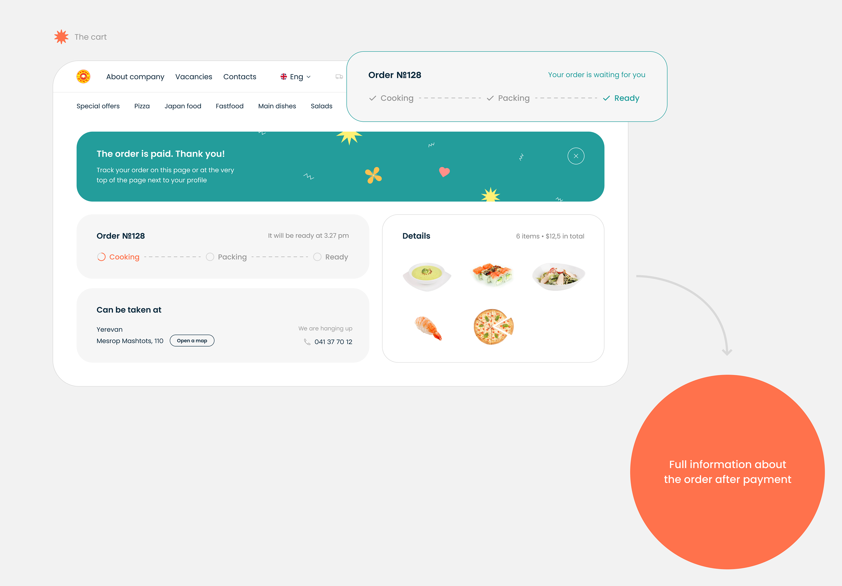 Website redesign for a cafe chain Tashir pizza — Изображение №14 — Интерфейсы на Dprofile