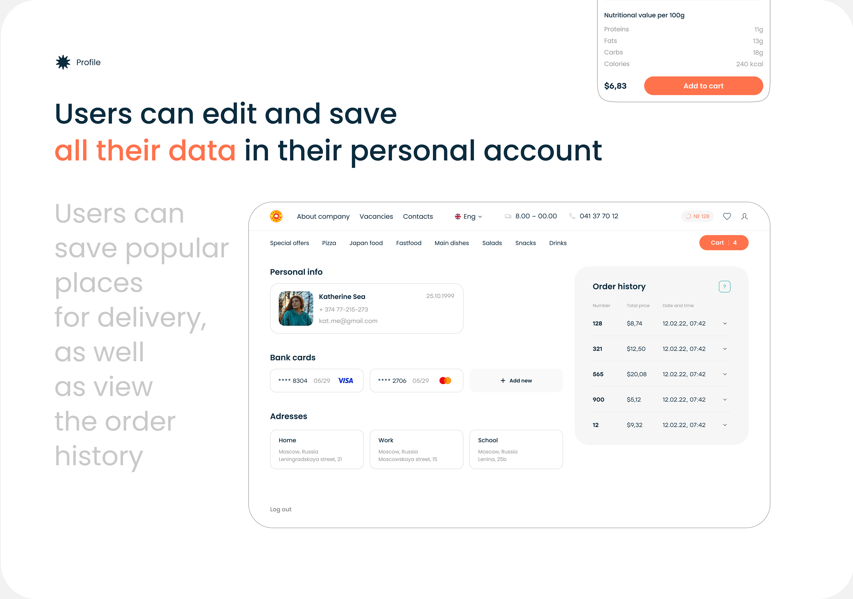 Website redesign for a cafe chain Tashir pizza — Изображение №18 — Интерфейсы на Dprofile