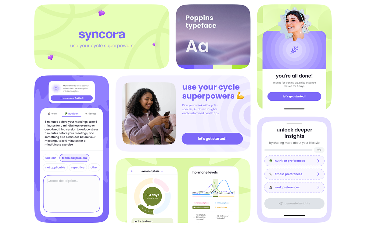 Cycle-syncing AI-приложение для отслеживания женского цикла — Изображение №15 — Интерфейсы на Dprofile