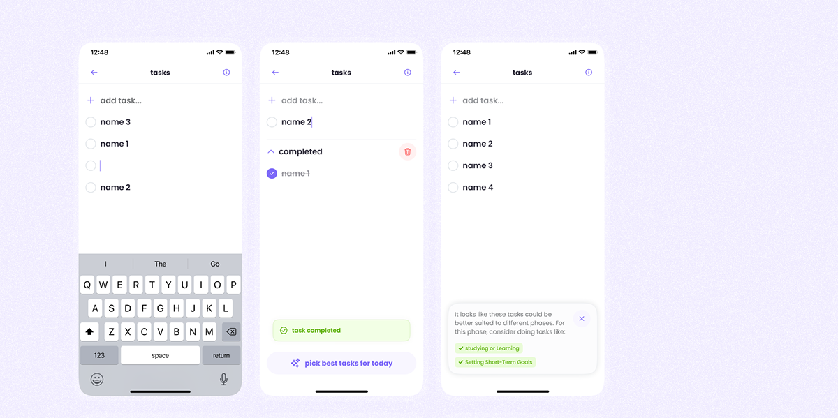 Cycle-syncing AI-приложение для отслеживания женского цикла — Изображение №39 — Интерфейсы на Dprofile