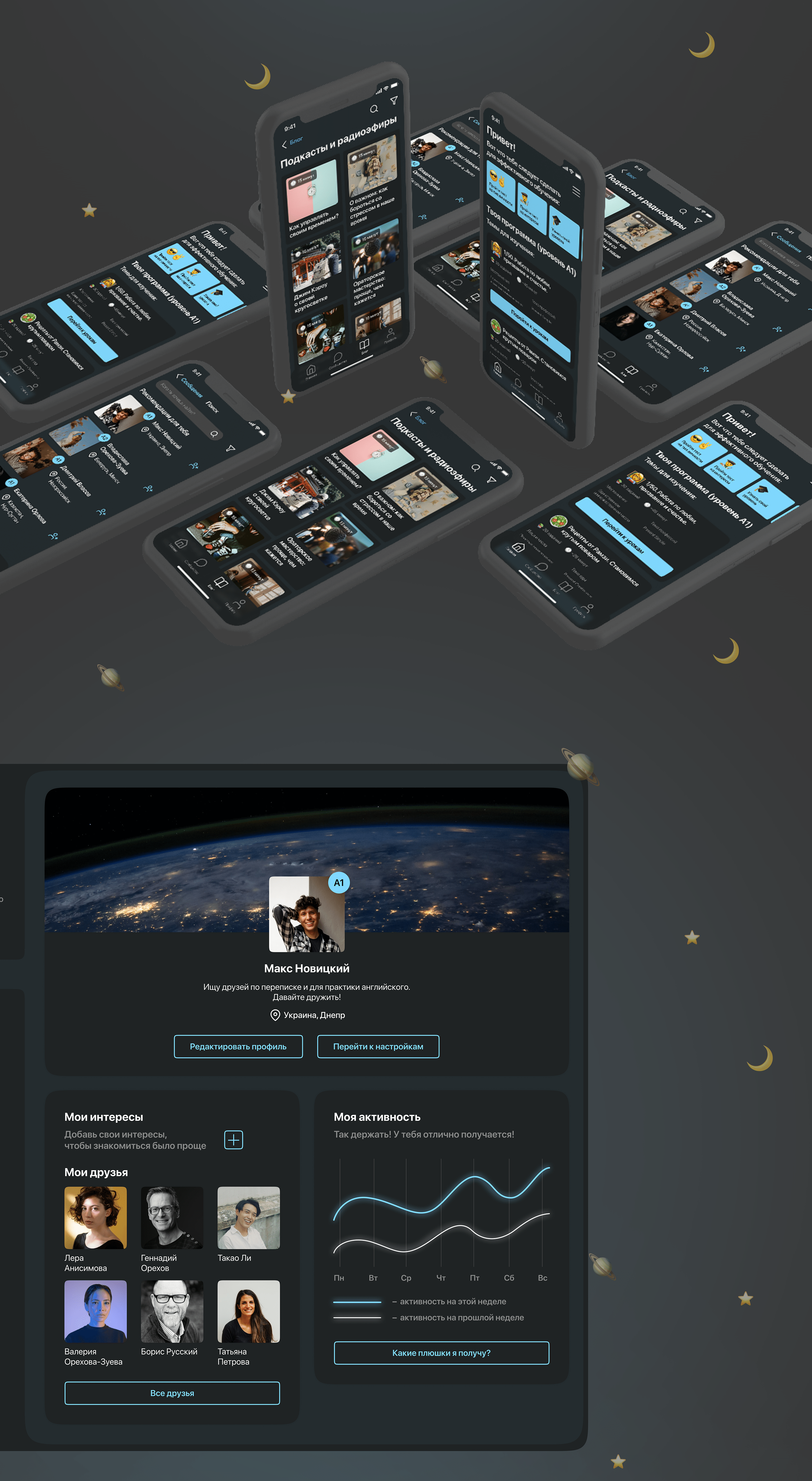 E-learning platform | Web Design | English studying app — Изображение №13 — Интерфейсы на Dprofile