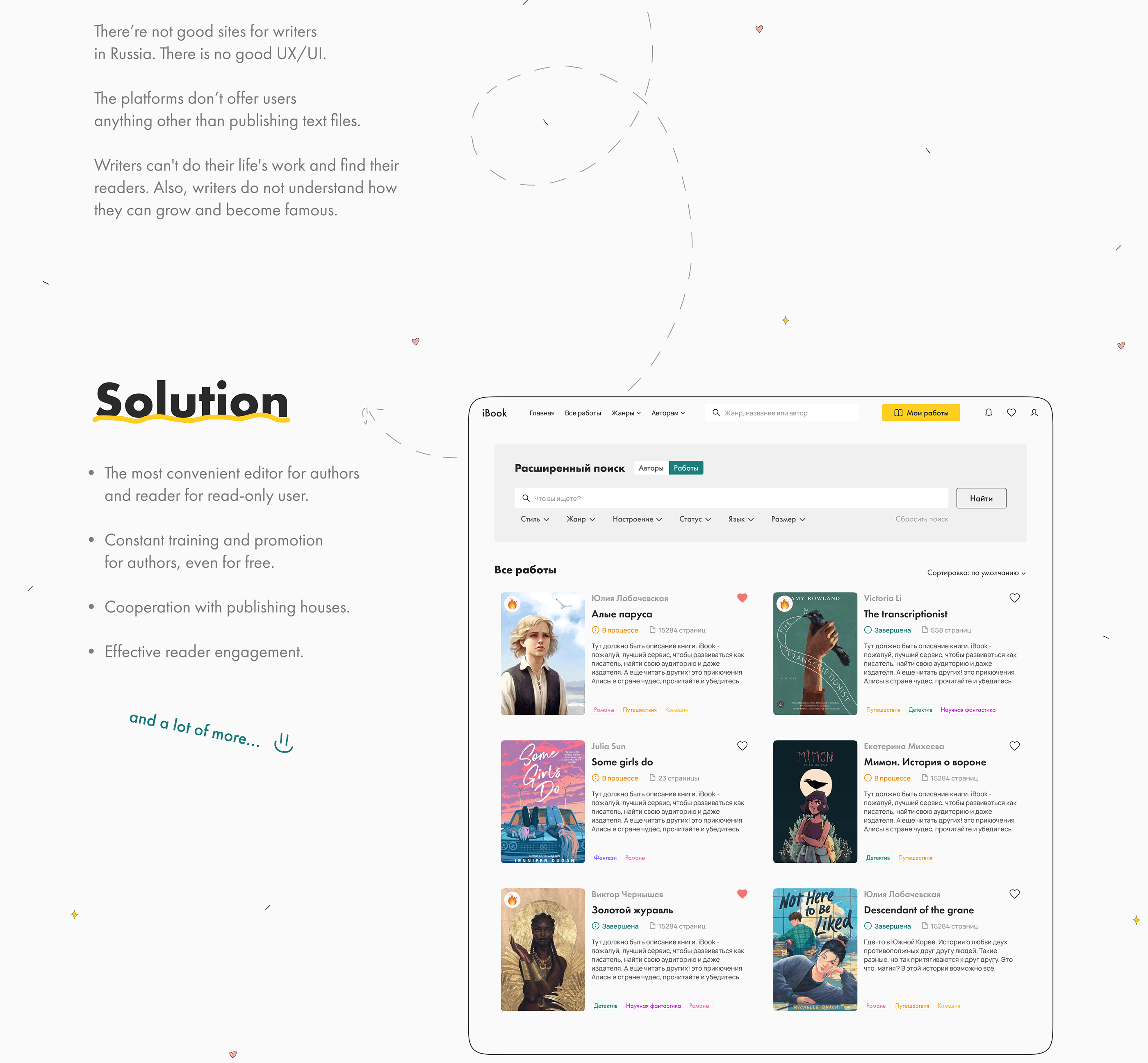 iBook | Platform for authors and writers — Изображение №3 — Интерфейсы на Dprofile
