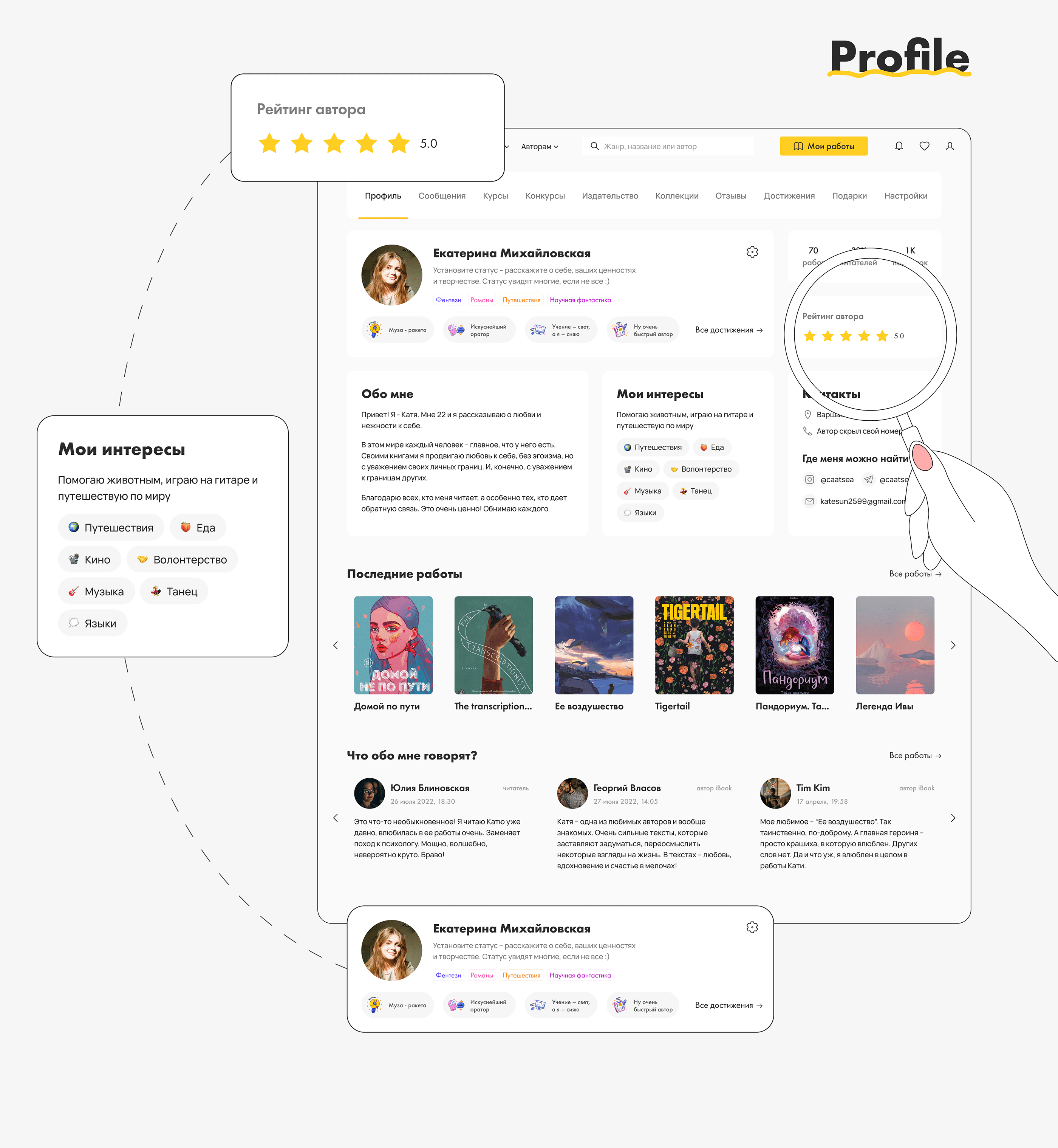 iBook | Platform for authors and writers — Изображение №12 — Интерфейсы на Dprofile