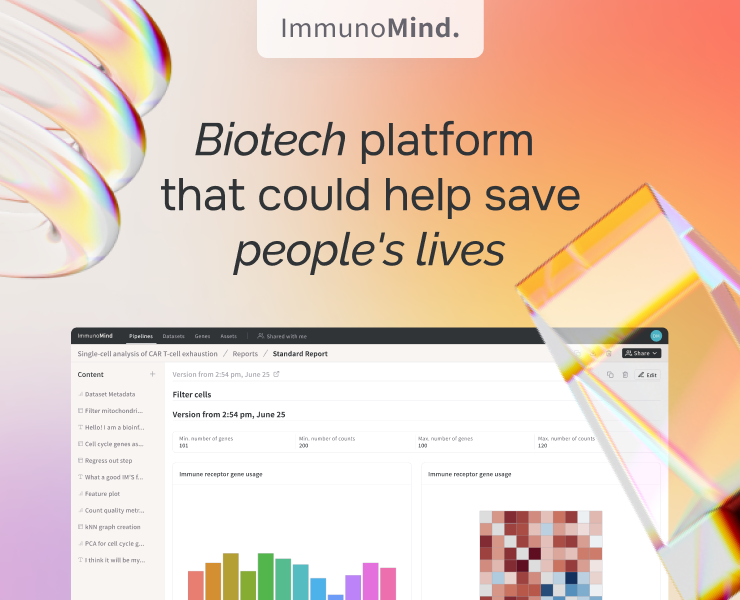 Product Design | ImmunoMind | Biotech platform — Интерфейсы на Dprofile