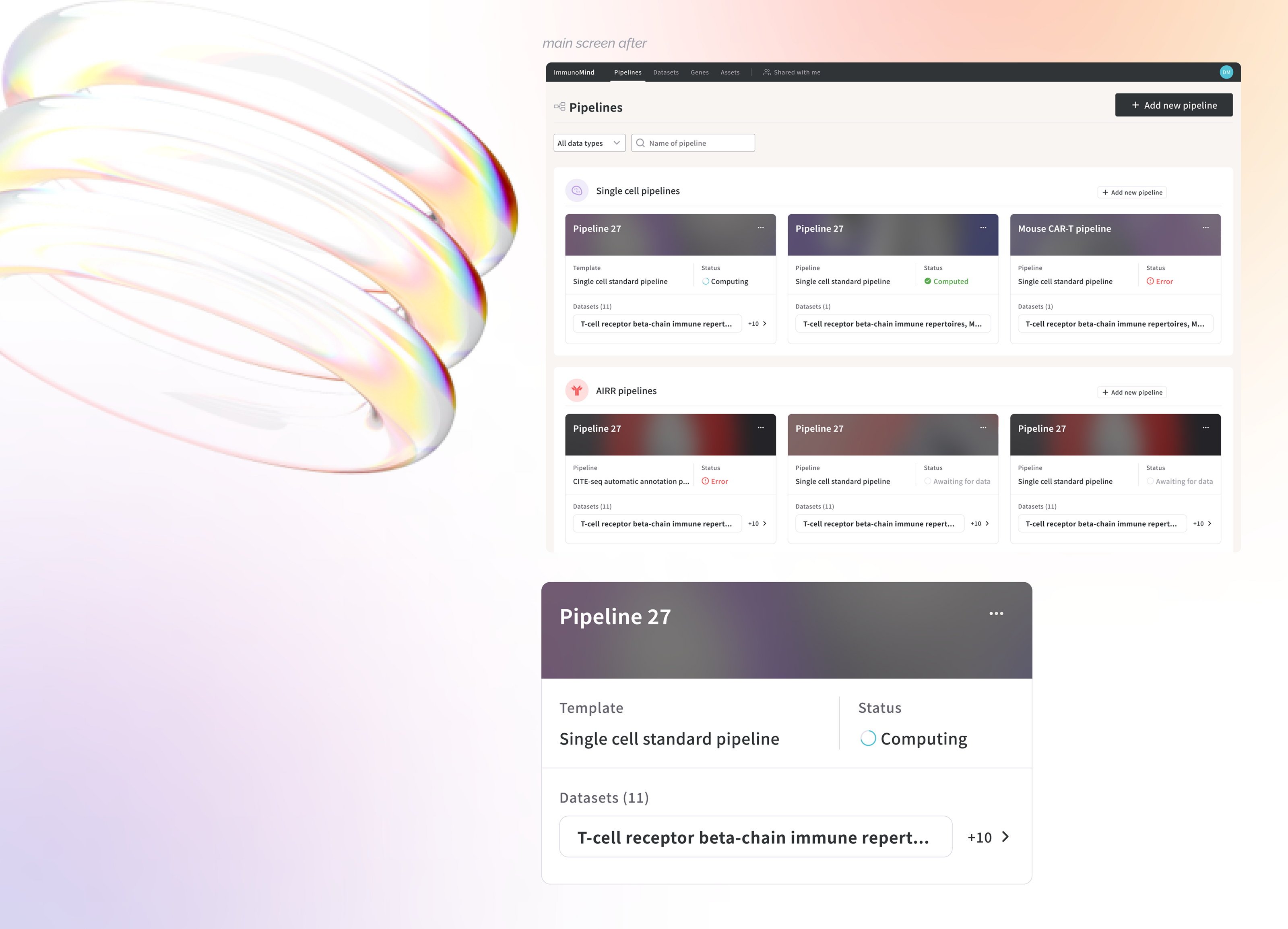 Product Design | ImmunoMind | Biotech platform — Изображение №11 — Интерфейсы на Dprofile