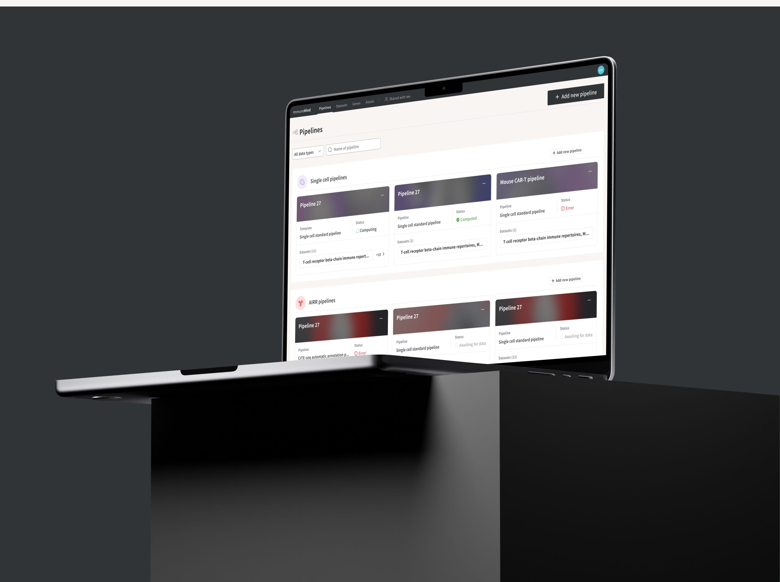 Product Design | ImmunoMind | Biotech platform — Изображение №5 — Интерфейсы на Dprofile