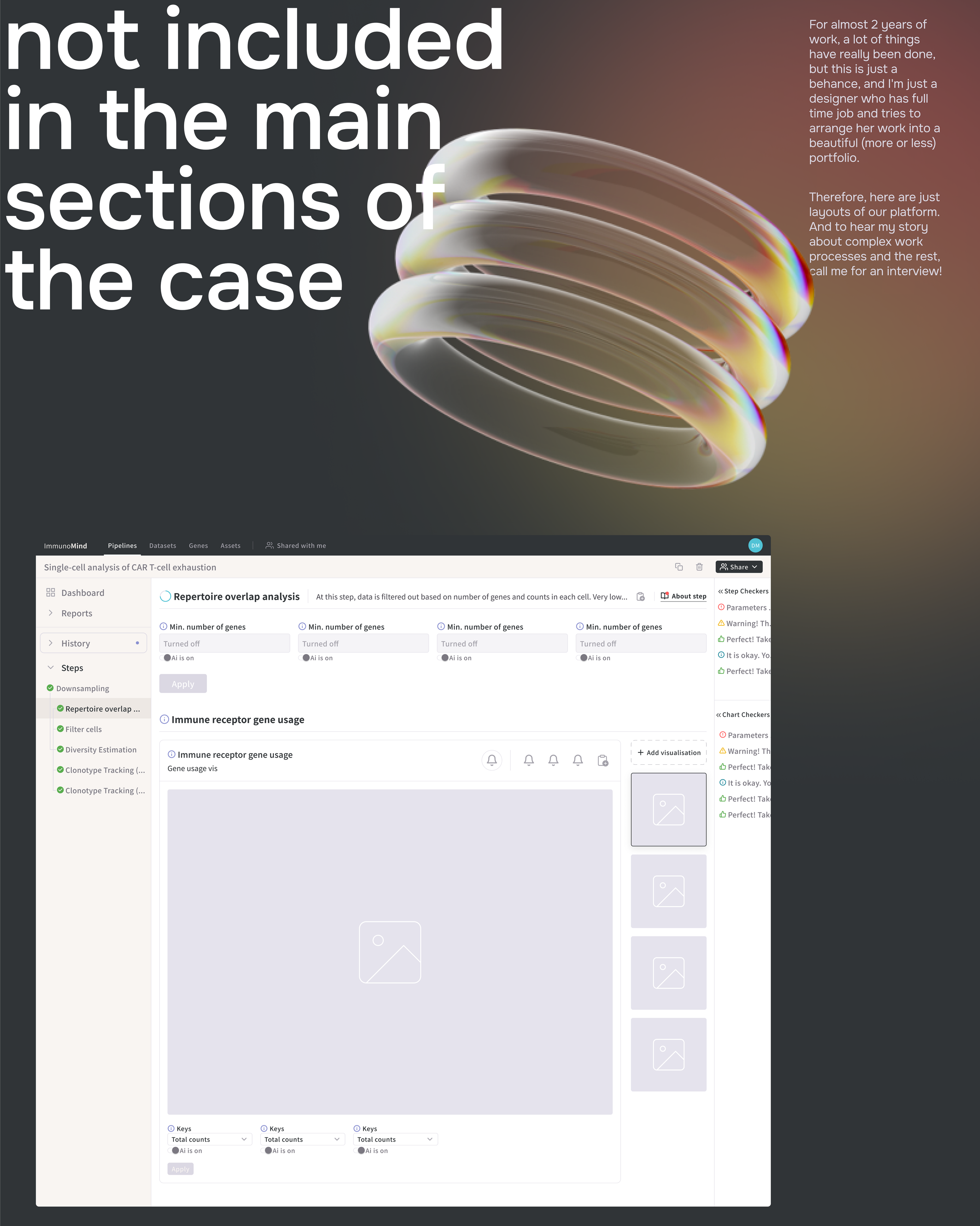 Product Design | ImmunoMind | Biotech platform — Изображение №23 — Интерфейсы на Dprofile