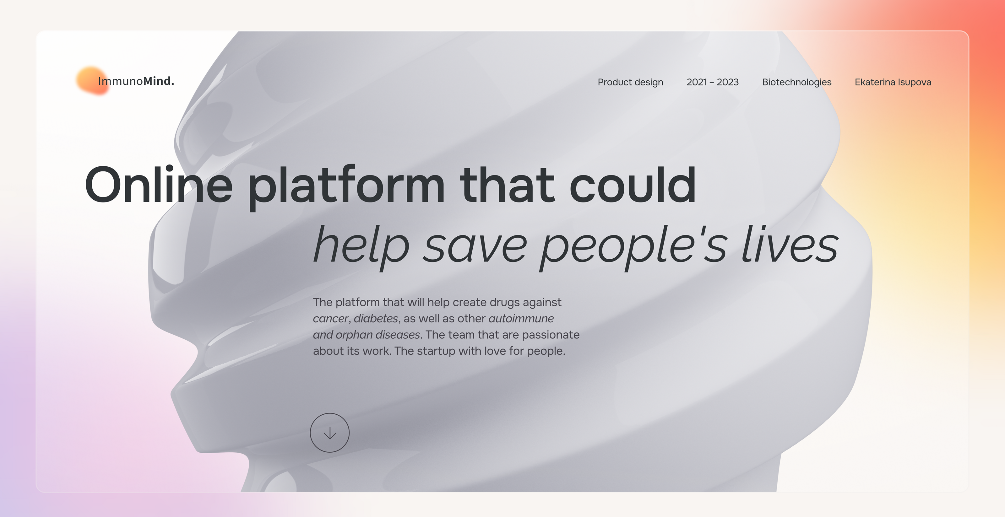 Product Design | ImmunoMind | Biotech platform — Изображение №1 — Интерфейсы на Dprofile